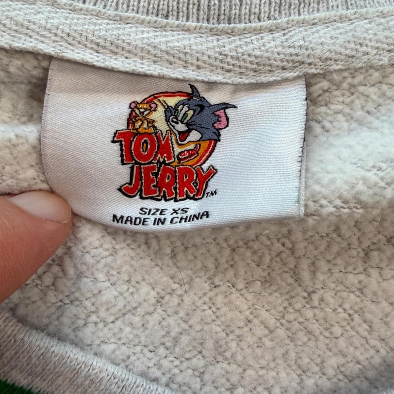 Primark Tom and Jerry Graphic Sweatshirt XS Cartoon Retro Logo Y2K Size US XS / EU 42 / 0 - 4 Thumbnail