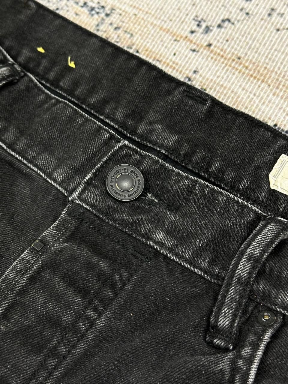 Allsaints Allsaints Dark Denim Iggy Fit Black Jeans Pants Faded Size US 34 / EU 50 - 7 Thumbnail