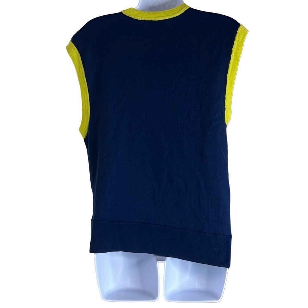 Nina Ricci Nina Ricci Women Medium Wool Colorblock Knot Detail Top Gree Size M / US 6-8 / IT 42-44 - 2 Thumbnail