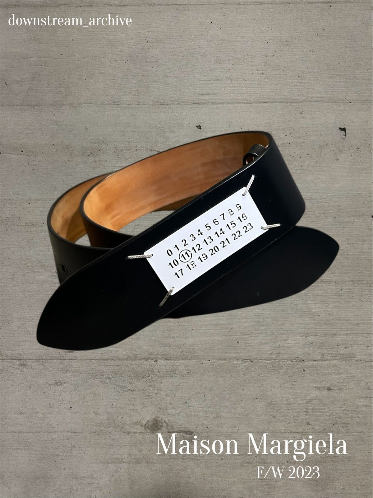 Maison Margiela Maison Margiela F/W 23 calf leather belt Size ONE SIZE - 1 Thumbnail
