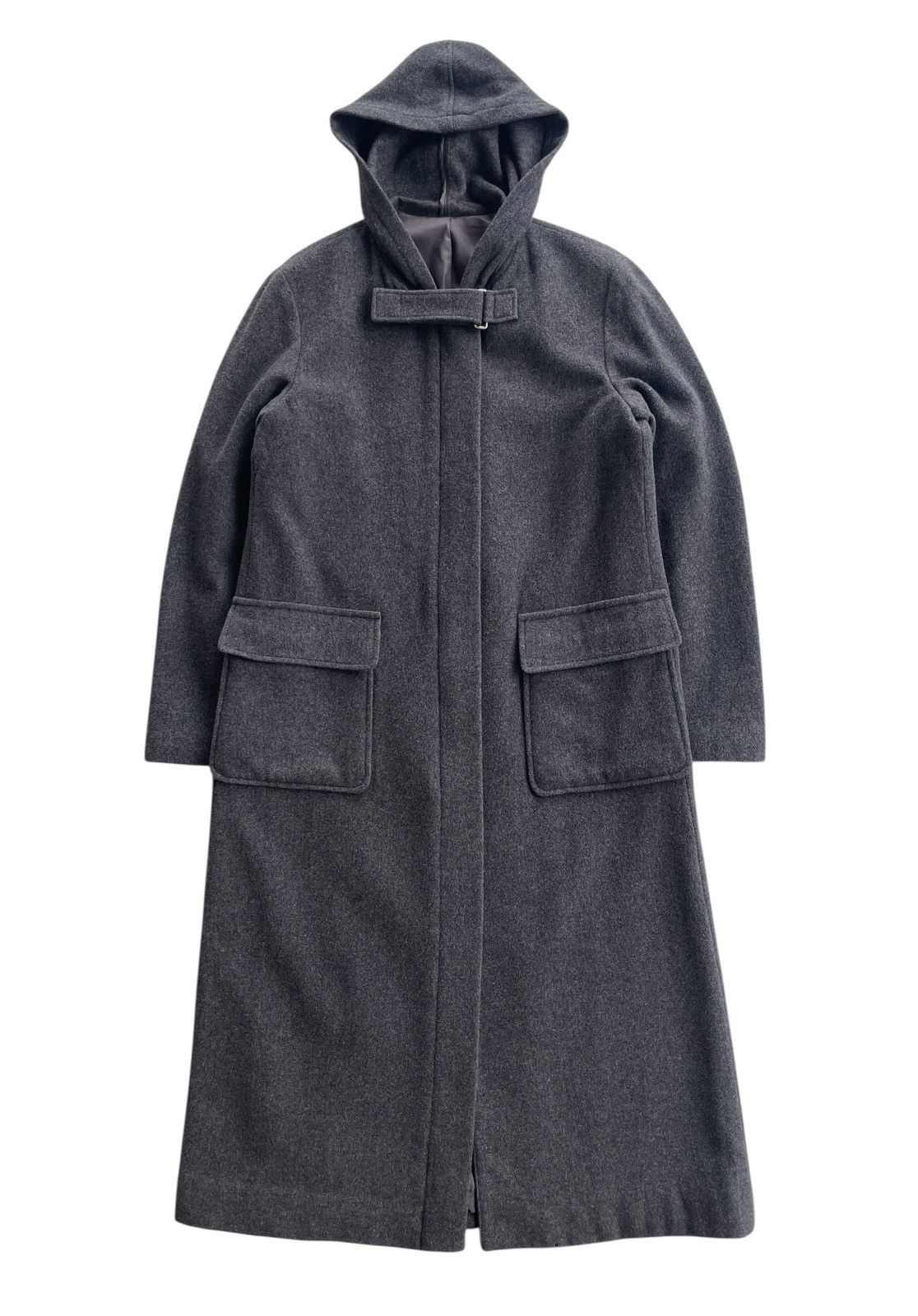 Japanese Brand Comme Ca Boys Hooded Zipper Longcoat Size US S / EU 44-46 / 1 - 2 Thumbnail