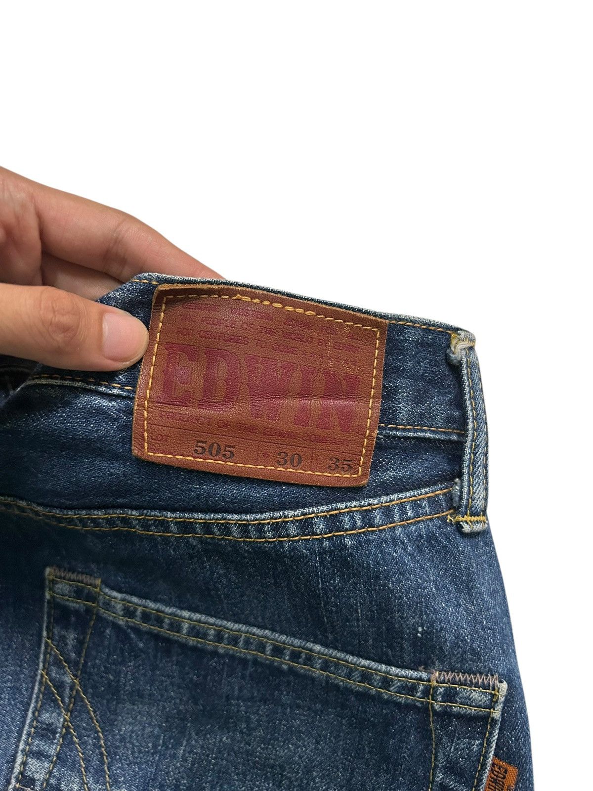 Japanese Brand × Kapital × Vintage Edwin Selvedge Baggy Japanese vtg Denim Jeans Size US 30 / EU 46 - 9 Thumbnail
