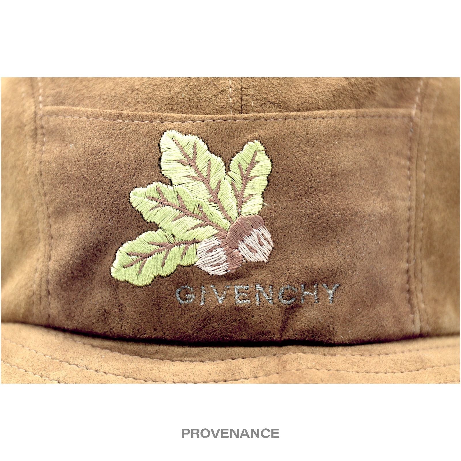 Givenchy 🔴 Givenchy Asymmetric Bucket Hat - Brown Acorn Microsuede Size ONE SIZE - 8 Thumbnail