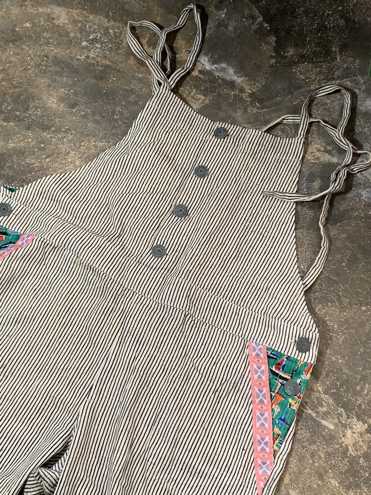 Japanese Brand Titicaca hikori overall pants Size 33" - 2 Thumbnail