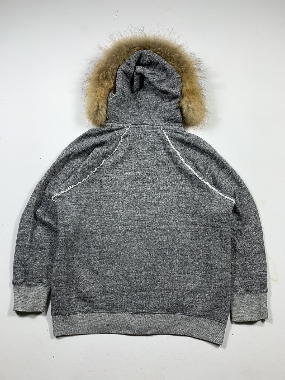 Hysteric Glamour × If Six Was Nine × Japanese Brand Sick Crazy Distressed Zip Fur Hoodie lgb style Size US M / EU 48-50 / 2 - 2 Thumbnail