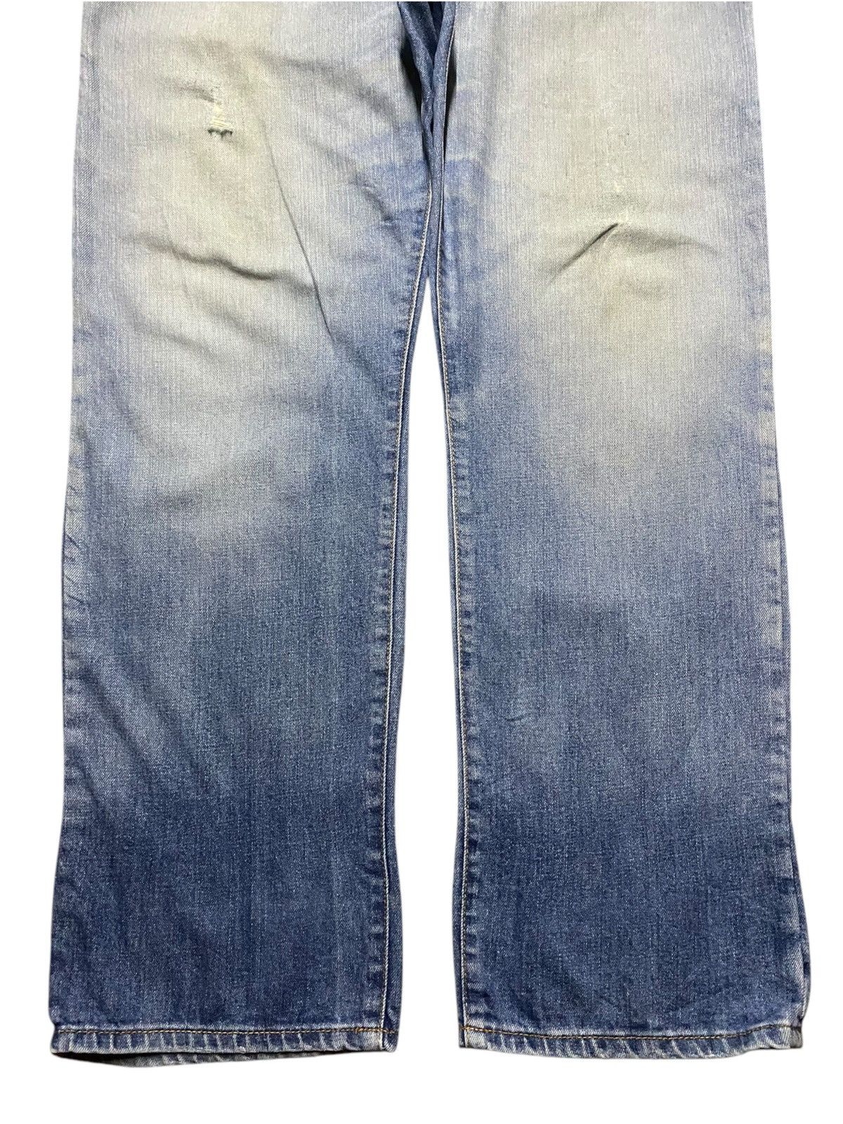 Emporio Armani × Our Legacy Vintage Emporio Armani Faded Wash Distressed Jeans Size US 37 - 5 Thumbnail
