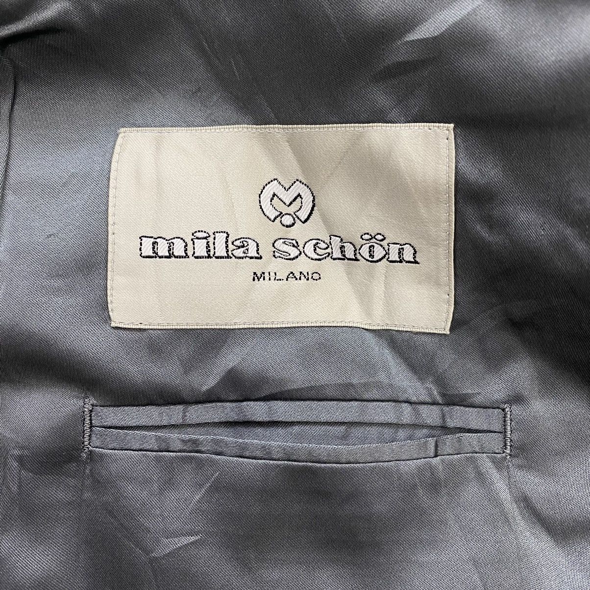 Mila Schon MILA SCHON Sports Italian Designer Grey Blazer Coat Size US L / EU 52-54 / 3 - 3 Thumbnail