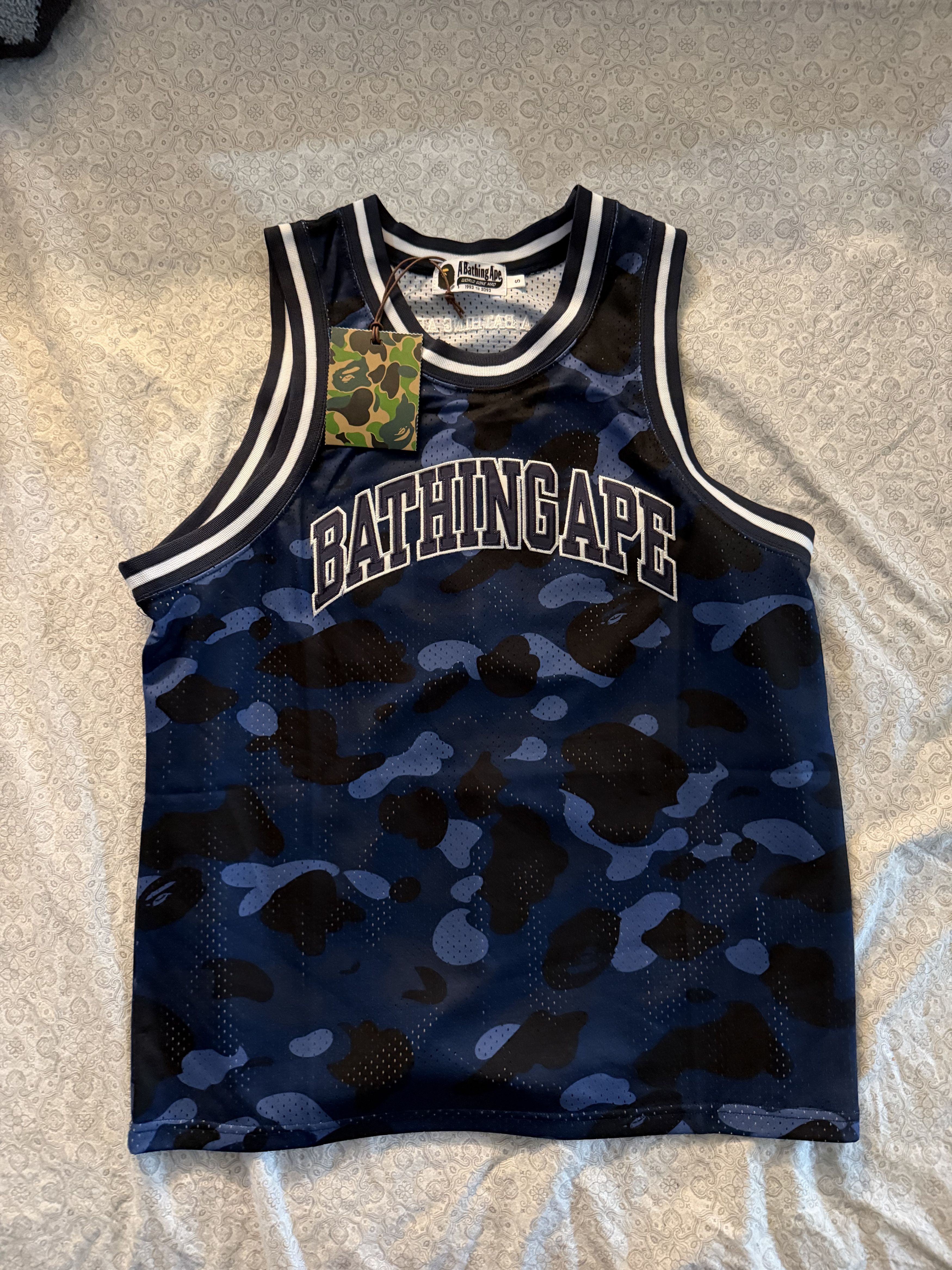 Bape BAPE Blue Camo Tank Top Size US S / EU 44-46 / 1 - 1 Thumbnail