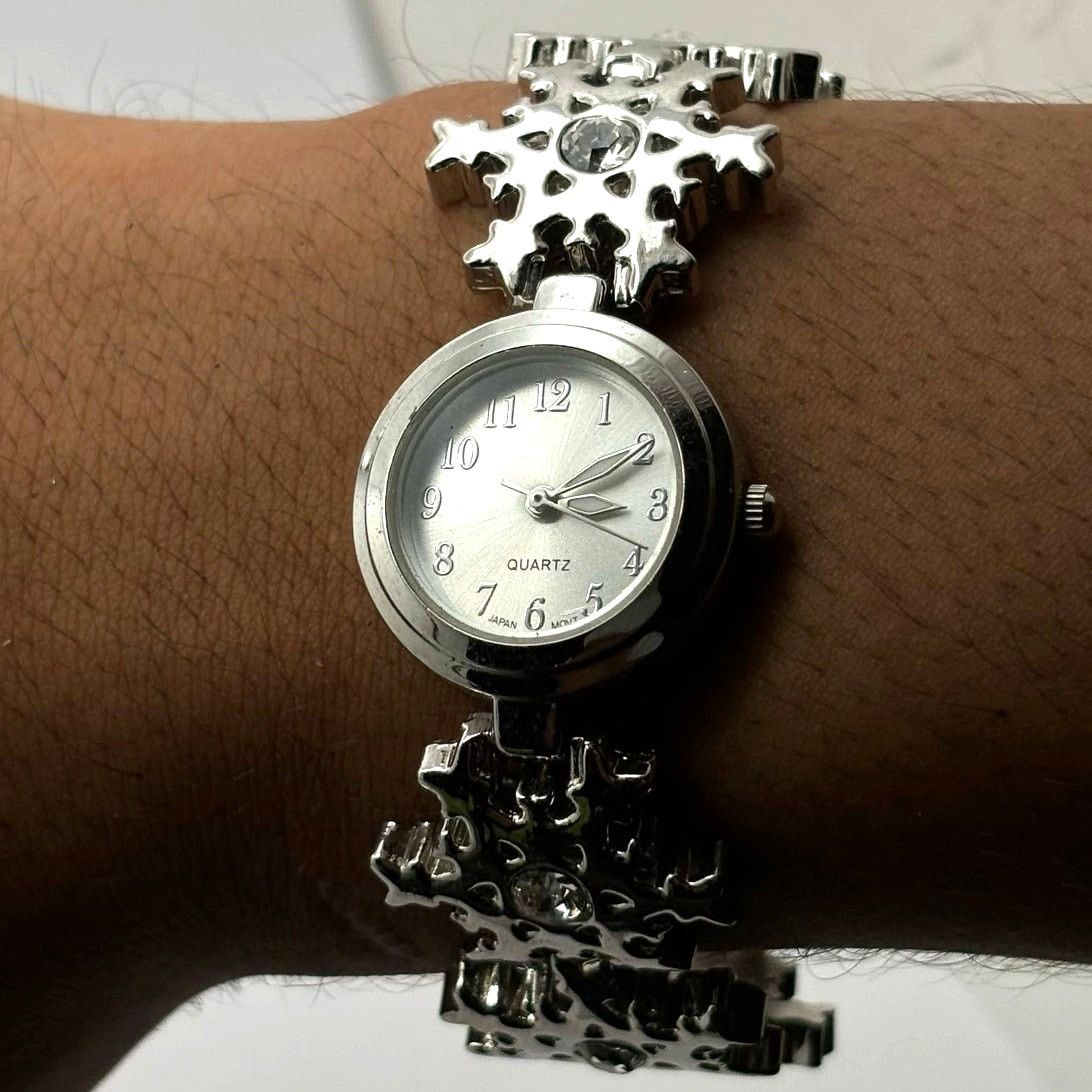 Other Silver Crystal Snowflake Watch Size ONE SIZE - 1 Thumbnail