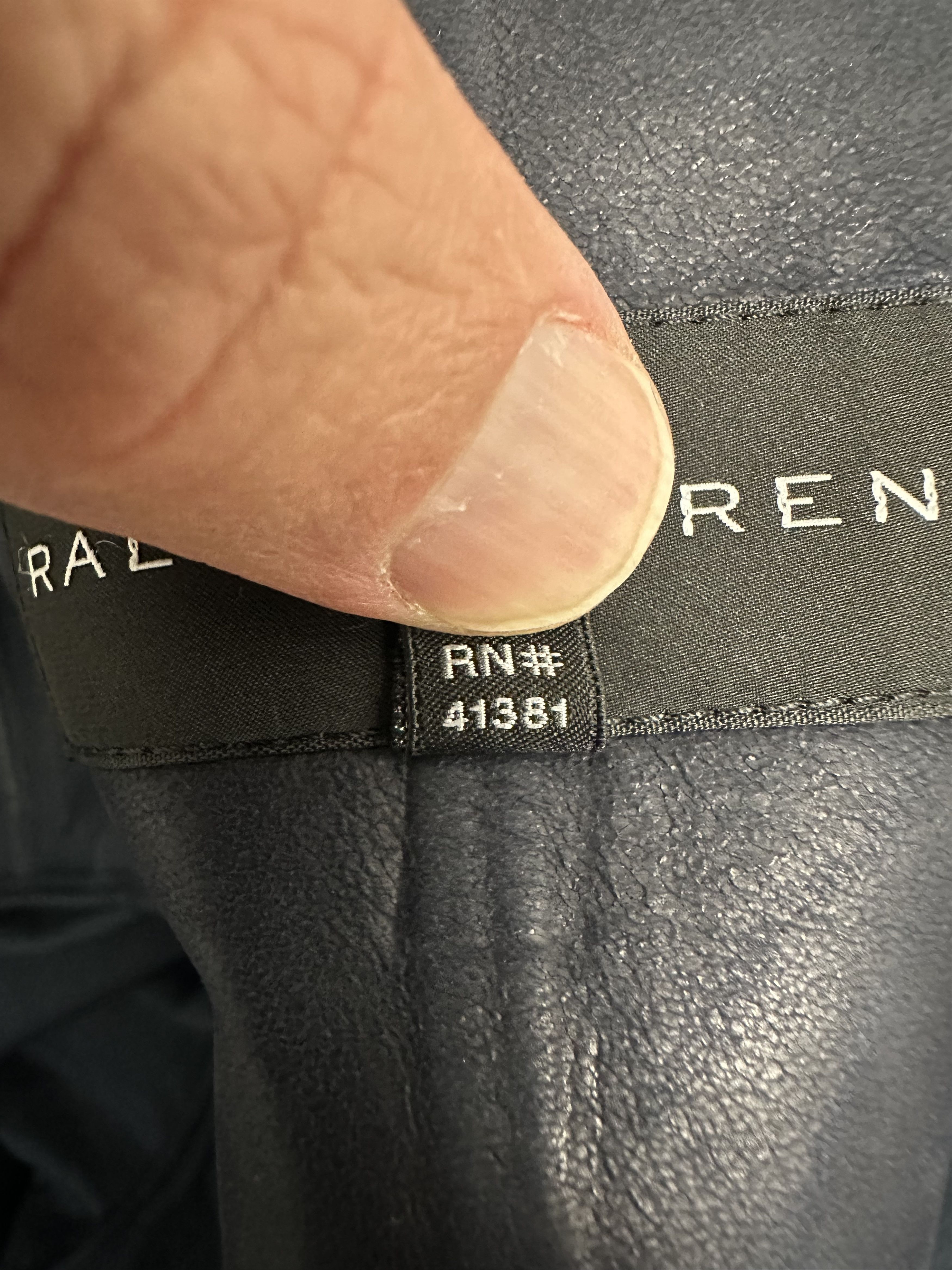 Ralph Lauren RL Black Label Lambskin Trench Italy SP15 Purple Era Size US S / EU 44-46 / 1 - 11 Thumbnail