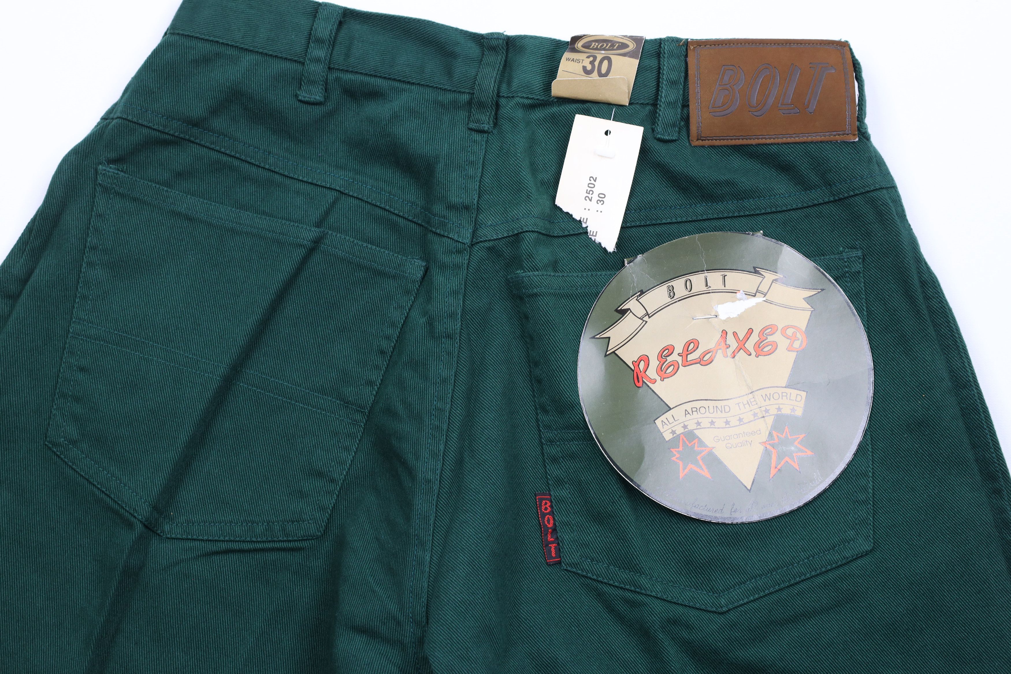 Vintage Deadstock Vintage 90s Streetwear Denim Shorts Jorts Green Size US 30 / EU 46 - 8 Thumbnail