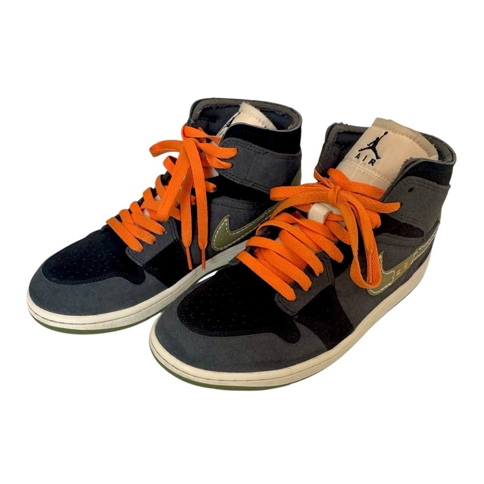 Nike NIKE AIR JORDAN 1 Mid SE Craft Shoes Anthracite Light Olive Size US 8 / EU 41 - 5 Thumbnail