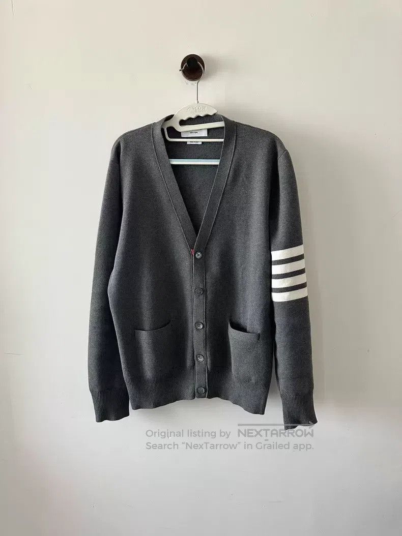 Thom Browne Thom Browne Gray Cardigan Size US L / EU 52-54 / 3 - 1 Thumbnail