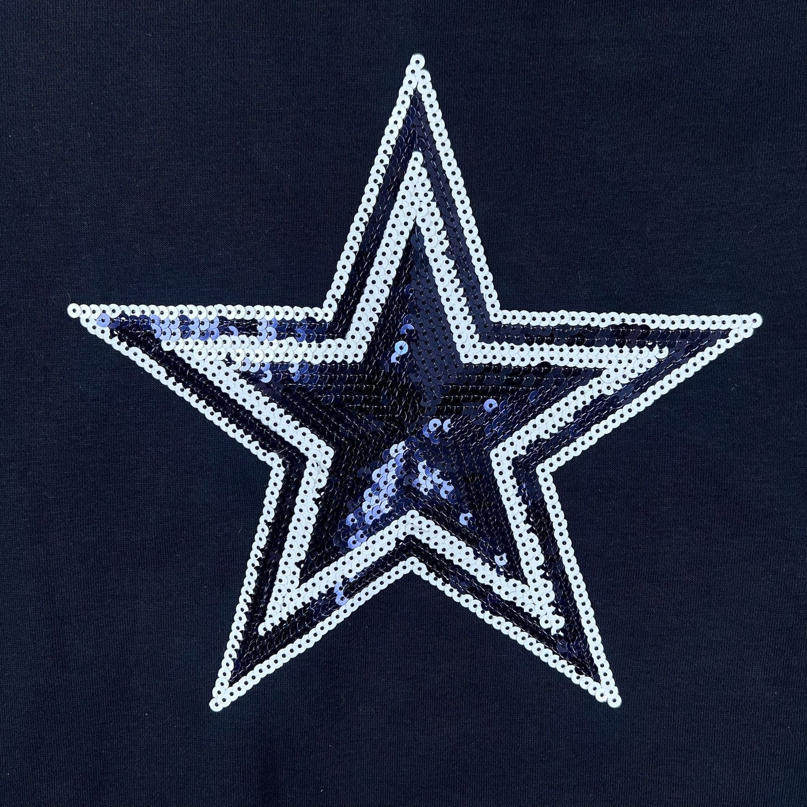 NFL Dallas Cowboys Cropped Hoodie M | Sequin Star Black Fleece Size M / US 6-8 / IT 42-44 - 5 Thumbnail