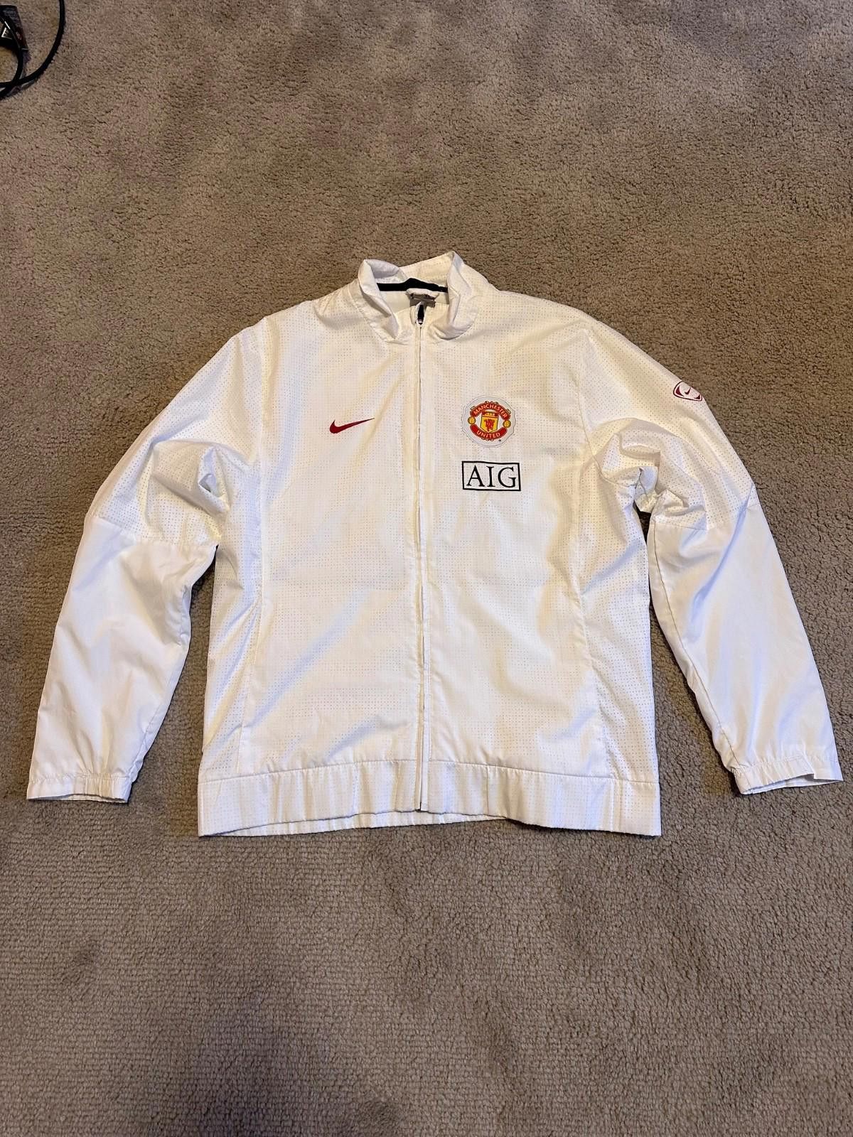 Nike Vtg Nike Manchester United Football Jacket Soccer Track Top Size US XL / EU 56 / 4 - 1 Thumbnail