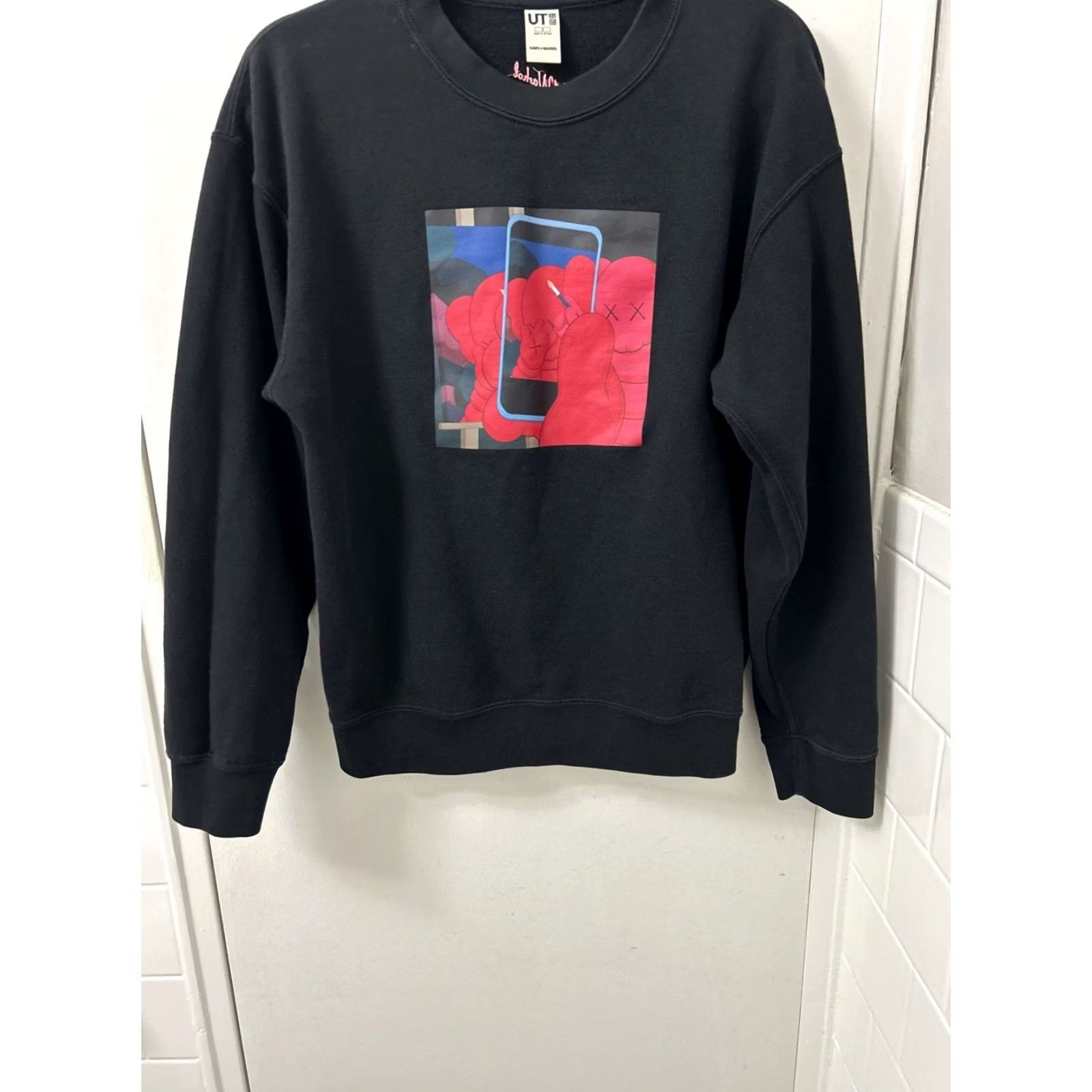 Uniqlo Uniqlo Sweatshirt KAWS x Andy Warhol Crewneck Mens Small Black Pullover Long Sleeve Graphic Print Size US S / EU 44-46 / 1 - 3 Thumbnail