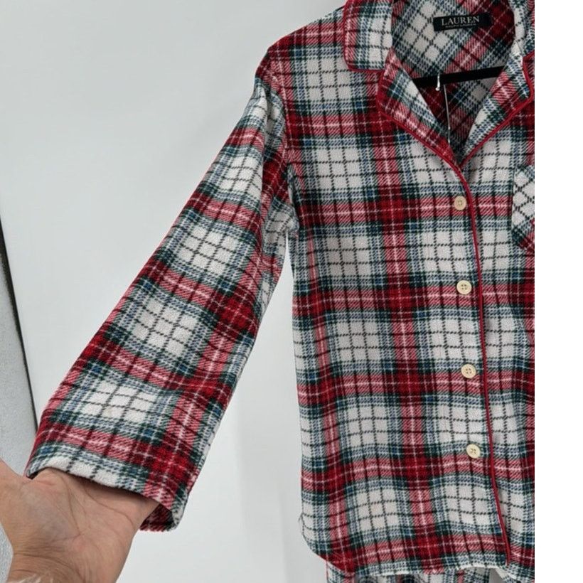 Lauren Ralph Lauren Lauren Ralph Lauren 2-Pc. Fleece Pajamas Set, Plaid classic Size S / US 4 / IT 40 - 5 Thumbnail