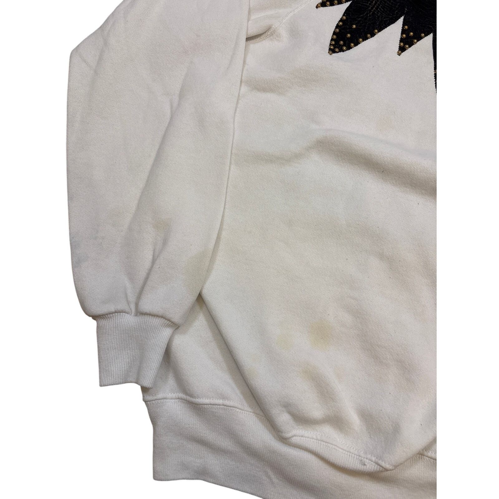 Hanes Vintage 80s custom Jester crewneck sweatshirt patchwork XL Size XL / US 12-14 / IT 48-50 - 3 Thumbnail