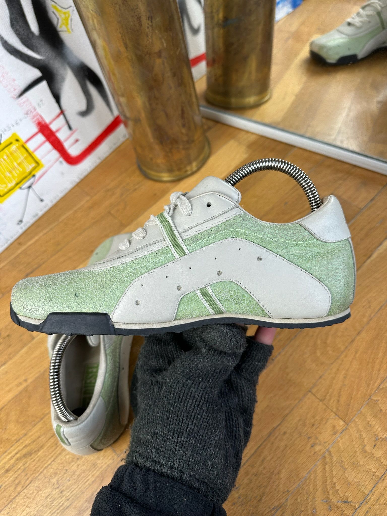 Diesel VINTAGE RARE DIESEL SNEAKERS 90s Y2K Size US 7 / IT 37 - 15 Thumbnail