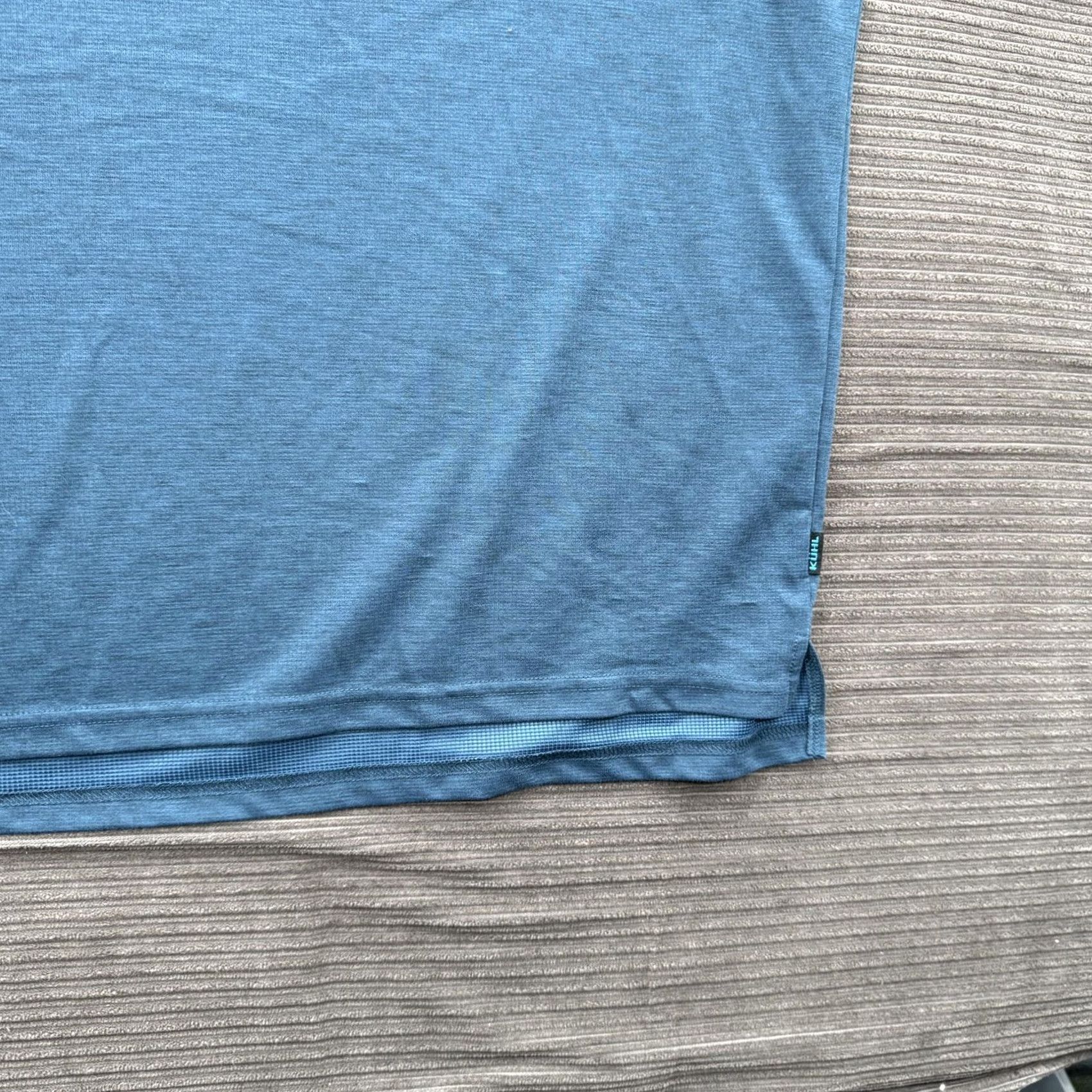 Vintage KÜHL Shirt Mens 2XL Blue Performance Short Sleeve Polo Hiking Pockets Outdoor breathable lightweight moisture-wicking Size US XXL / EU 58 / 5 - 7 Thumbnail