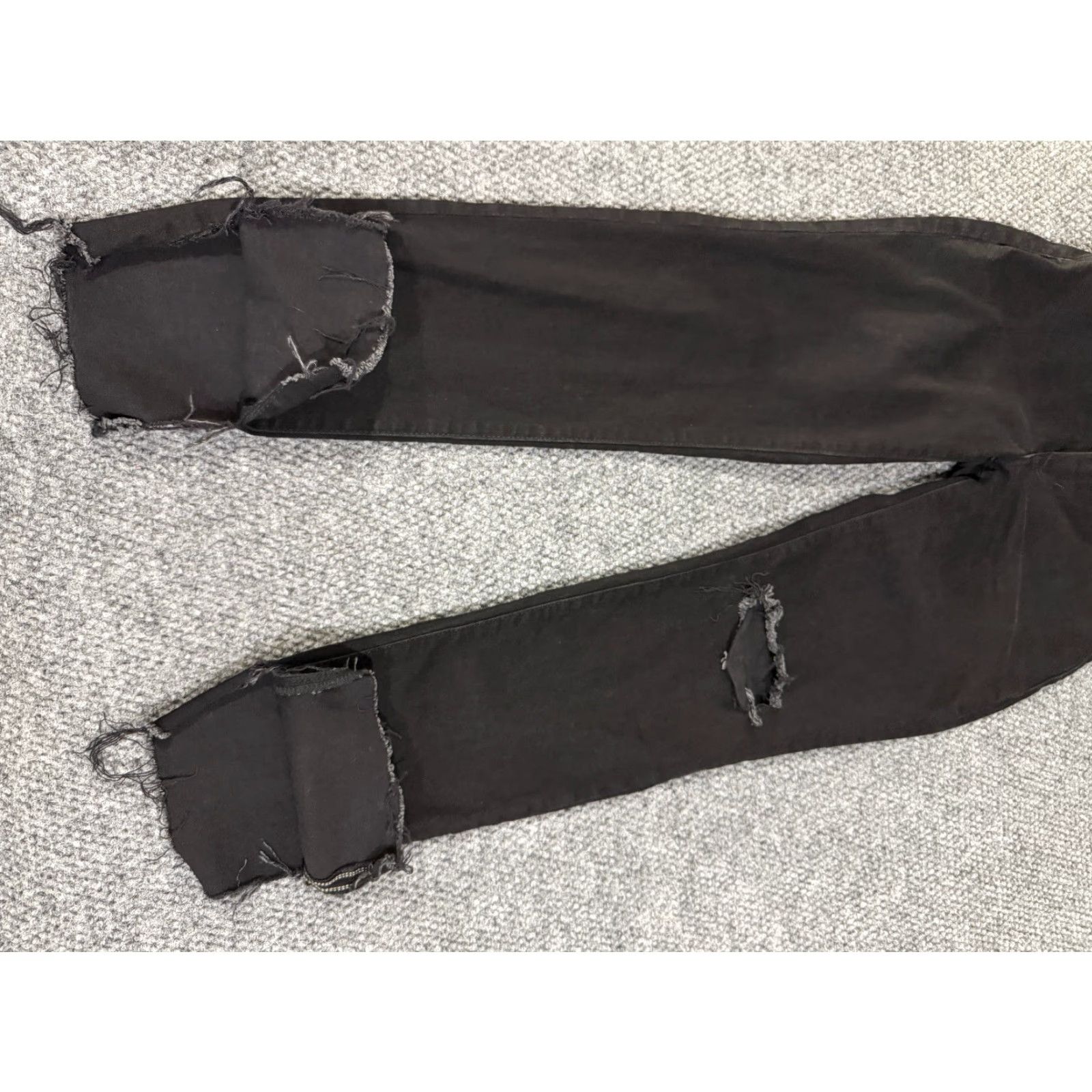 American Eagle Outfitters American Eagle Outfitters Jeans Slim Straight 28x30 Black Distressed Denim Mens Size US 28 / EU 44 - 2 Thumbnail