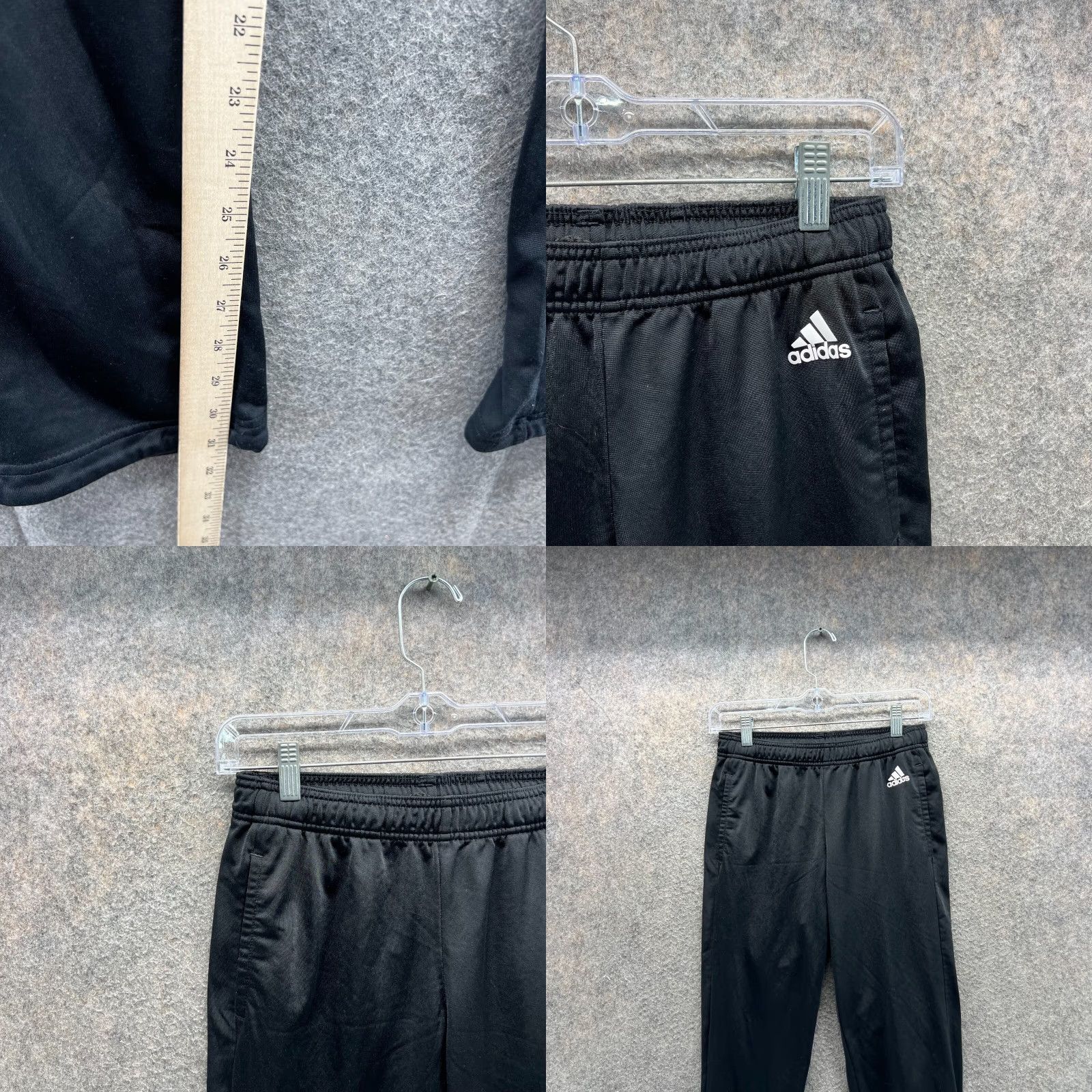 Adidas Adidas Sweatpants Women Small Black Athletic Straight Trefoil Track Gym Pants Size 28" / US 6 / IT 42 - 8 Thumbnail