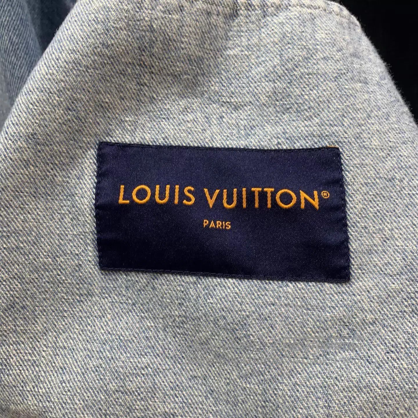 Louis Vuitton Blue Denim Jacket with Distressed Accents. Size US XXL / EU 58 / 5 - 2 Thumbnail