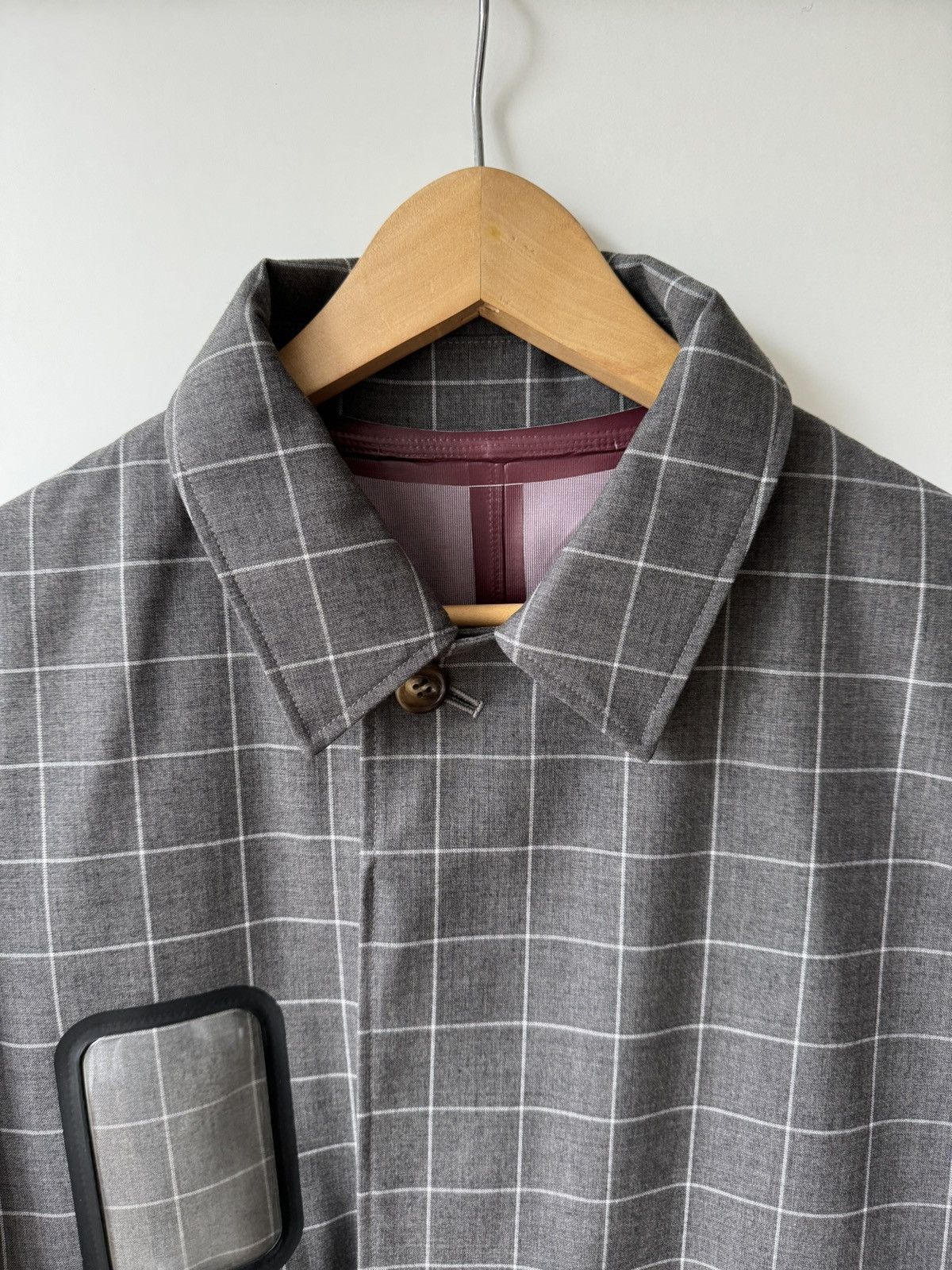 Undercover [3] T/Wpen Windowpane Coat in Grey (AW15) Size US L / EU 52-54 / 3 - 4 Thumbnail