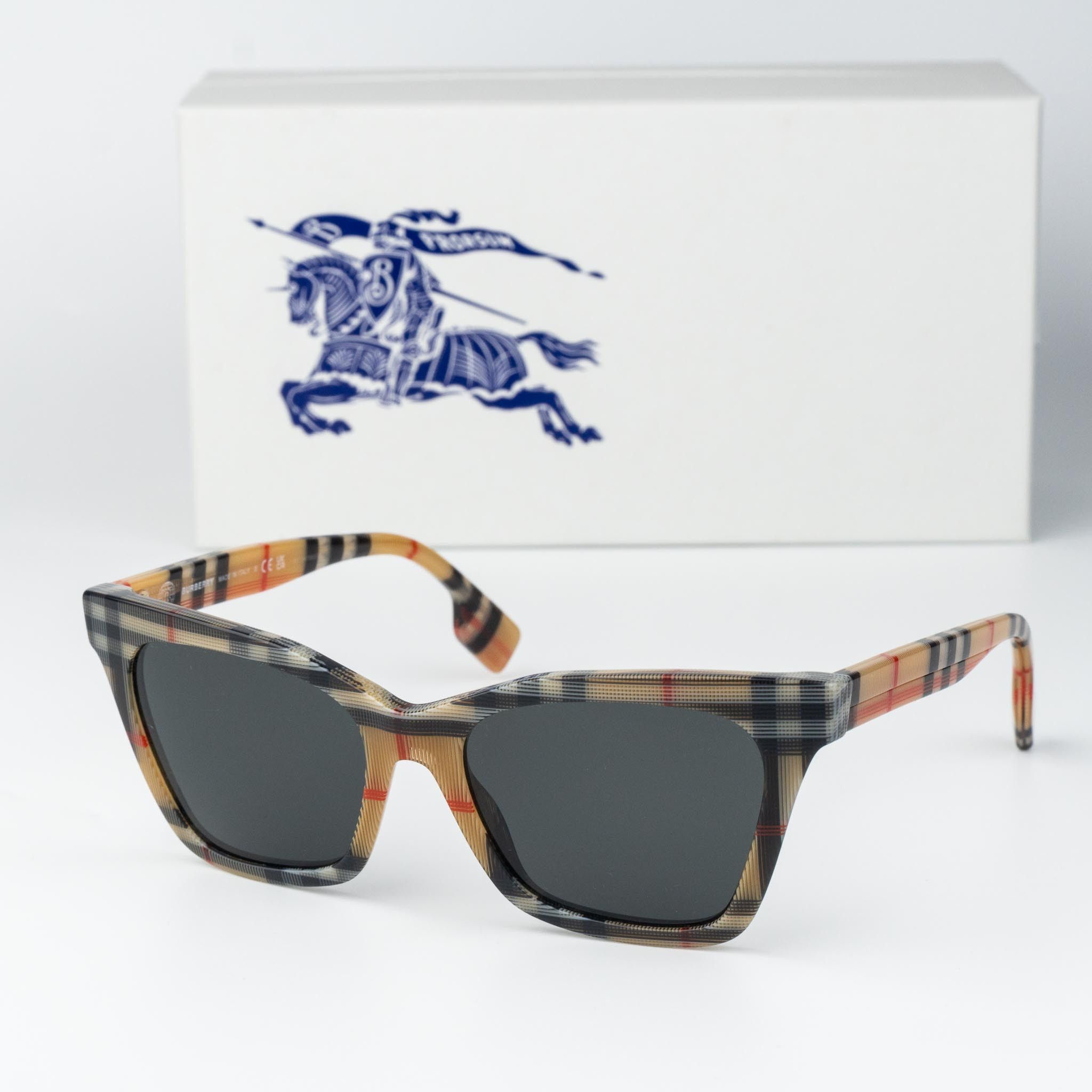 Burberry NEW Burberry BE4346 ELSA 394487 Brown Grey Women Sunglasses Size ONE SIZE - 2 Thumbnail