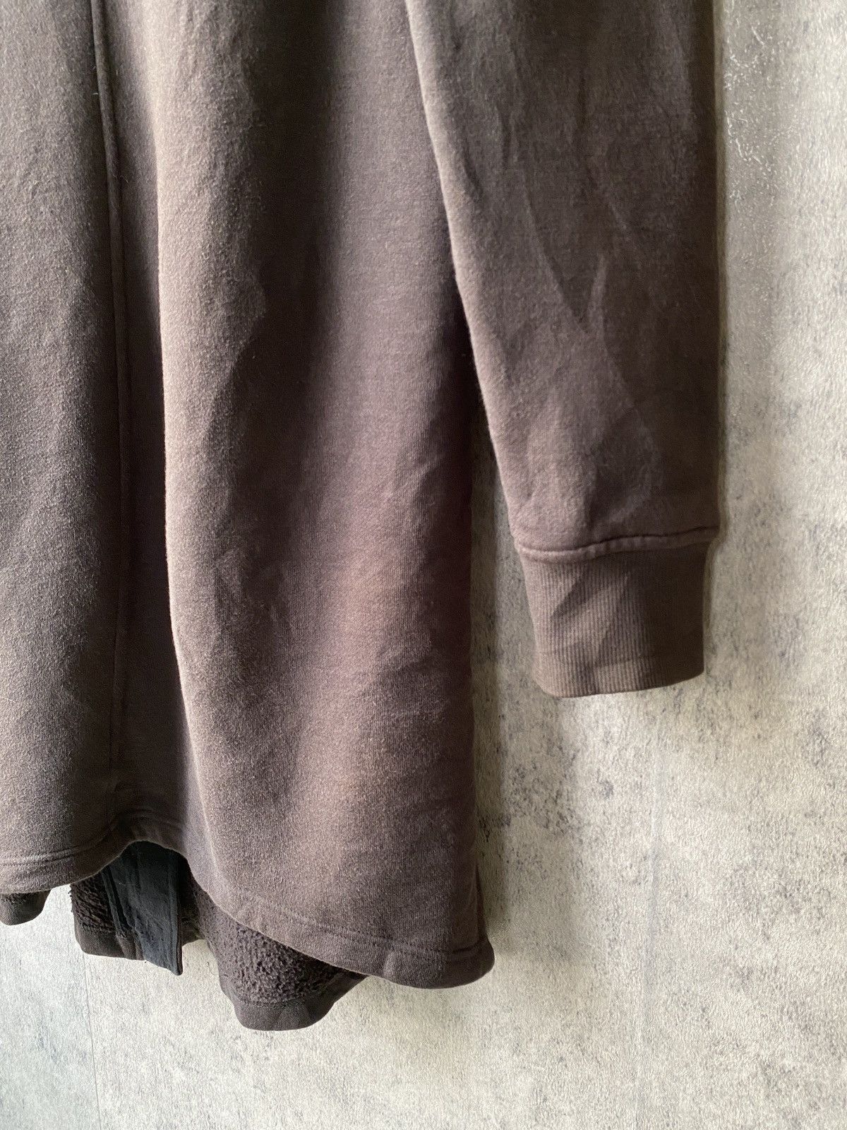 Helmut Lang Helmut Lang Body Elongated Zip SWS Faded Black Hoodie Size US S / EU 44-46 / 1 - 15 Thumbnail