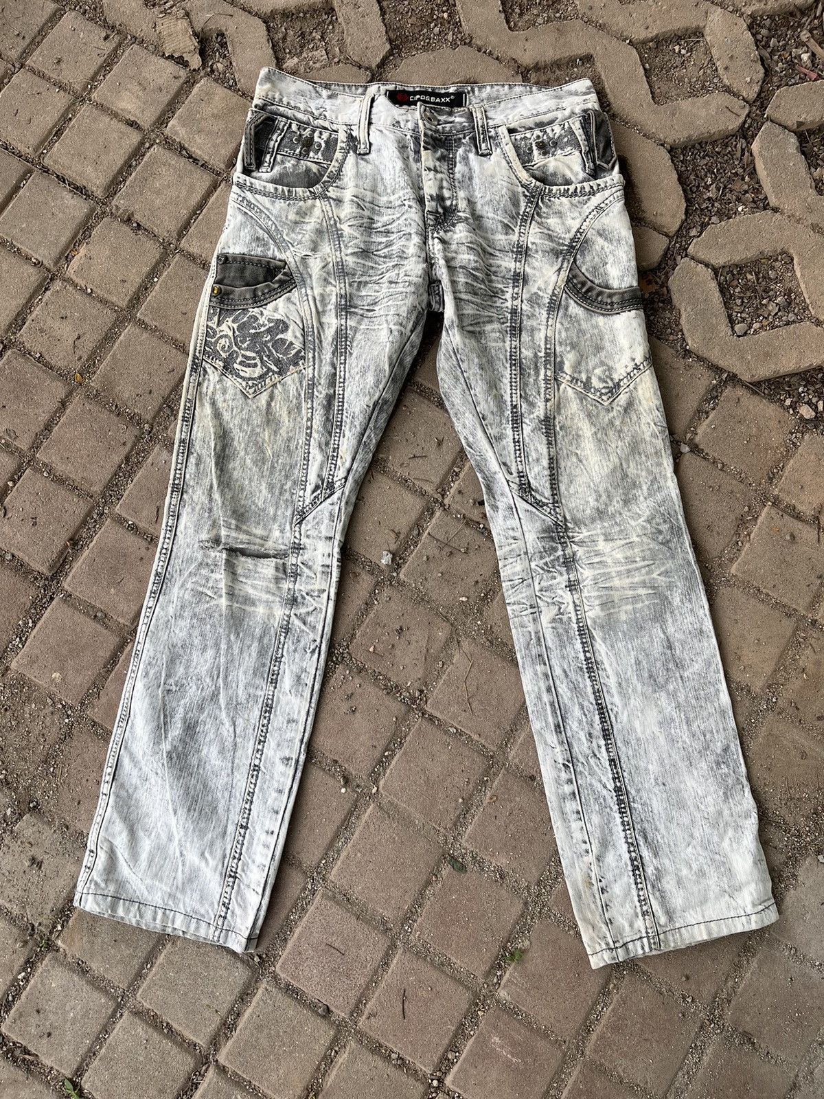 If Six Was Nine × Japanese Brand × Vintage Vintage Washed Studded Hysteric Inspired Denim Size US 31 - 3 Thumbnail