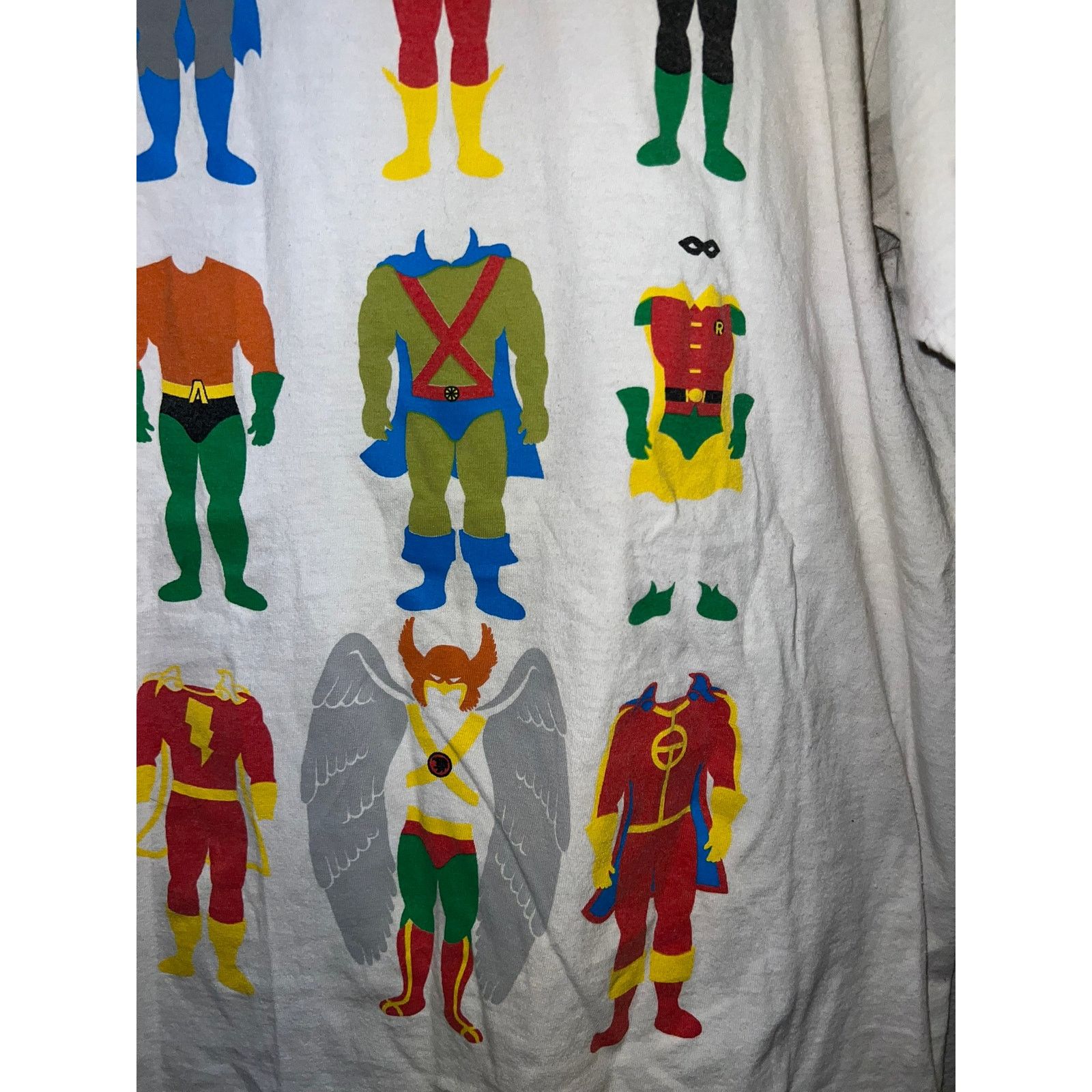 DC Comics DC Comics Superhero Shirt Super Hero White Tee Graphic Large Size US L / EU 52-54 / 3 - 5 Thumbnail