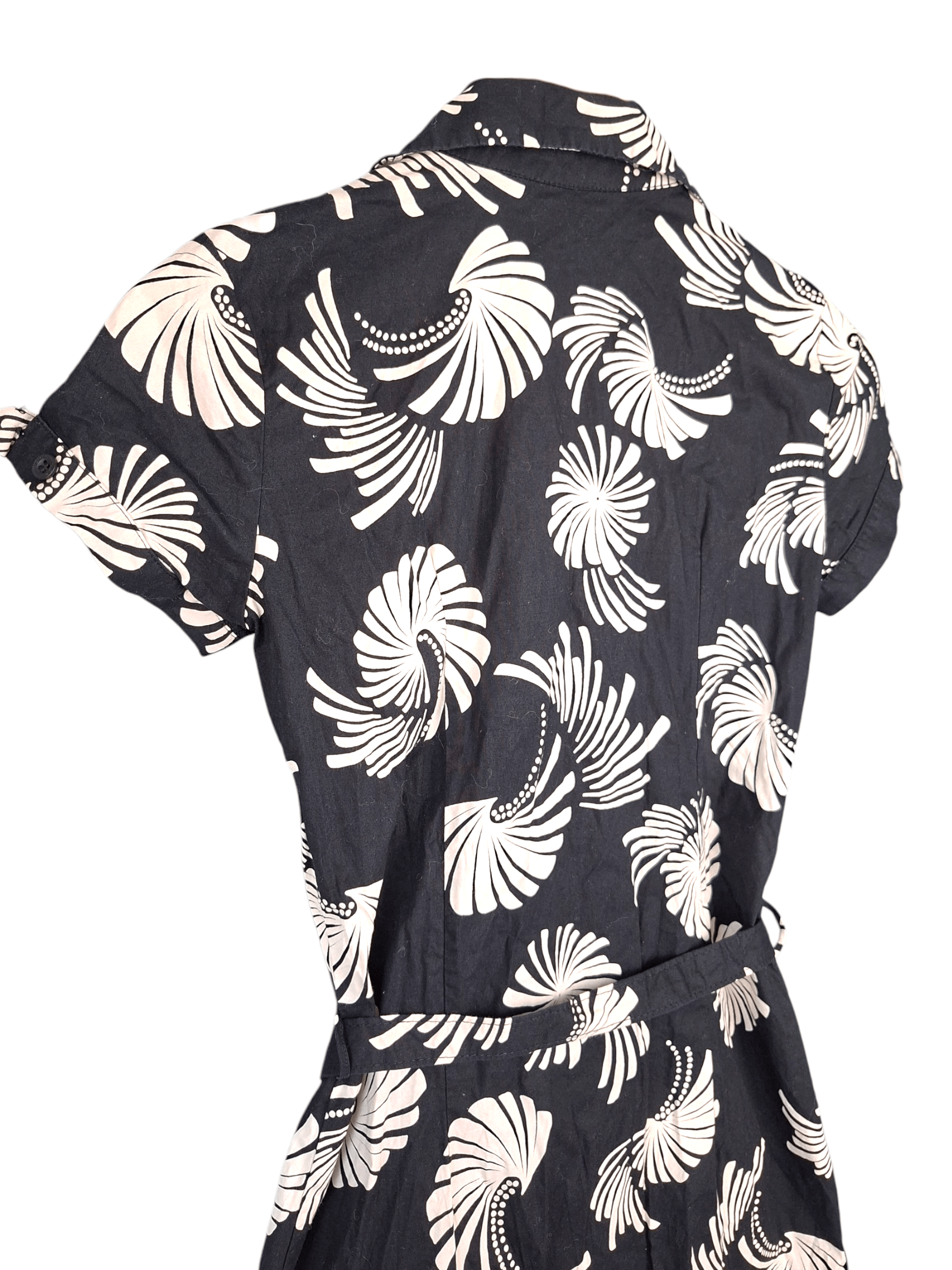 John Richmond John Richmond Floral Graphic Print Belted Shirt Dress Size S / US 4 / IT 40 - 4 Thumbnail