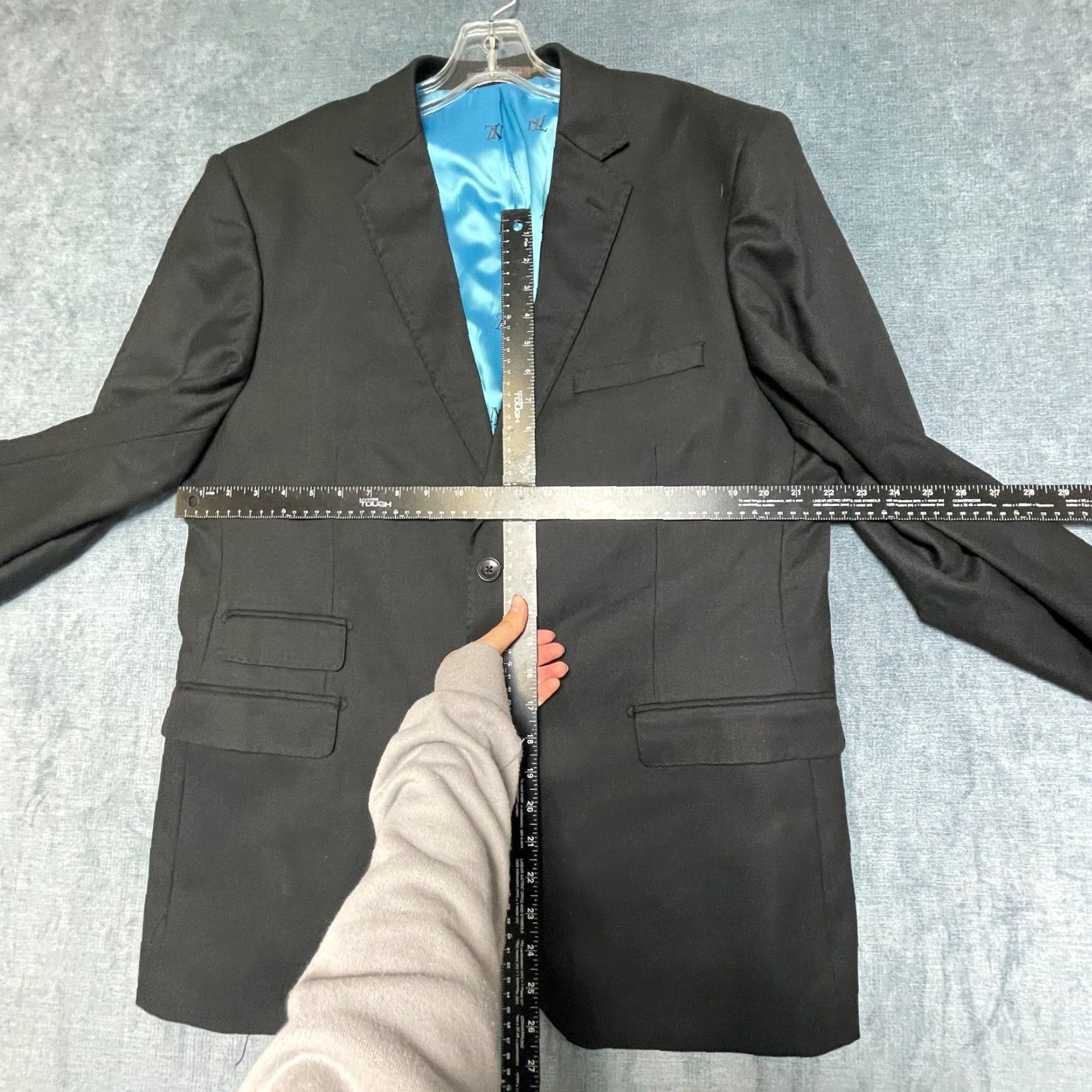 Vintage Luciano Natazzi Blazer Jacket Mens 44R Black Lined Modern Fit Single Breasted Blazer Jacket Mens 44R Black Lined Modern Fit Single Breasted Size 44R - 5 Thumbnail