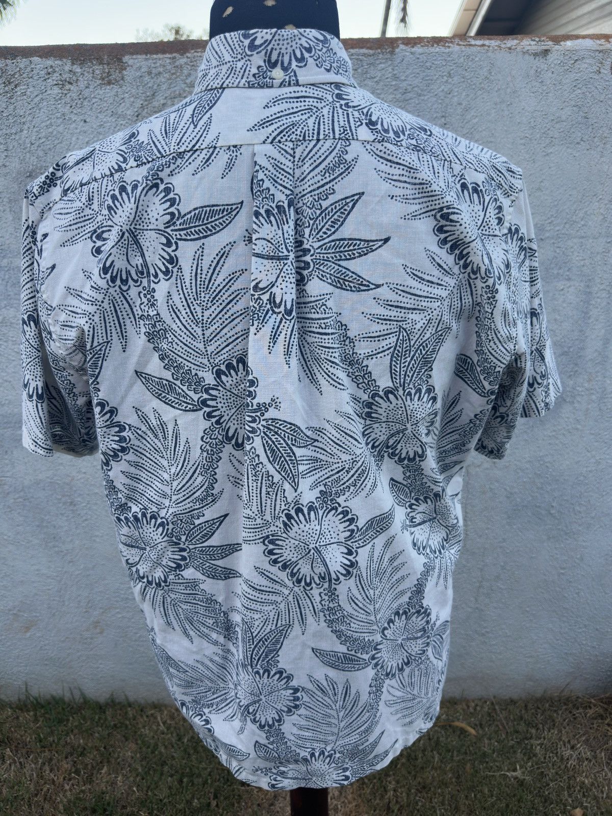 Reyn Spooner PreOwned Reyn Spooner Classic White/Blue Hawaiian Men's M Size US M / EU 48-50 / 2 - 2 Thumbnail