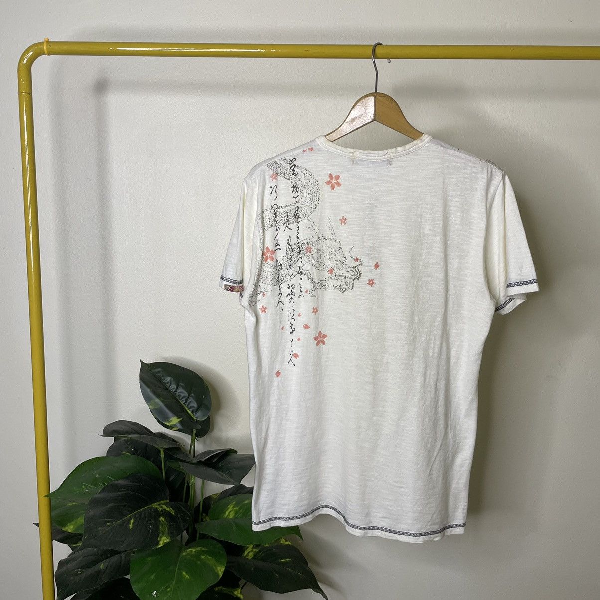 Ed Hardy × Japanese Brand Sukajan Dragon Sakura Japanese Motive Loopwheel Cotton Tee Size US M / EU 48-50 / 2 - 7 Thumbnail