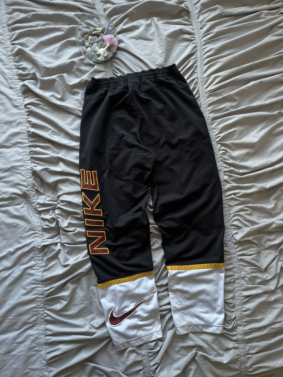 Nike Rare Vintage Nike Track Pants Bold Embroidery Swoosh Y2K Size US 32 / EU 48 - 1 Thumbnail