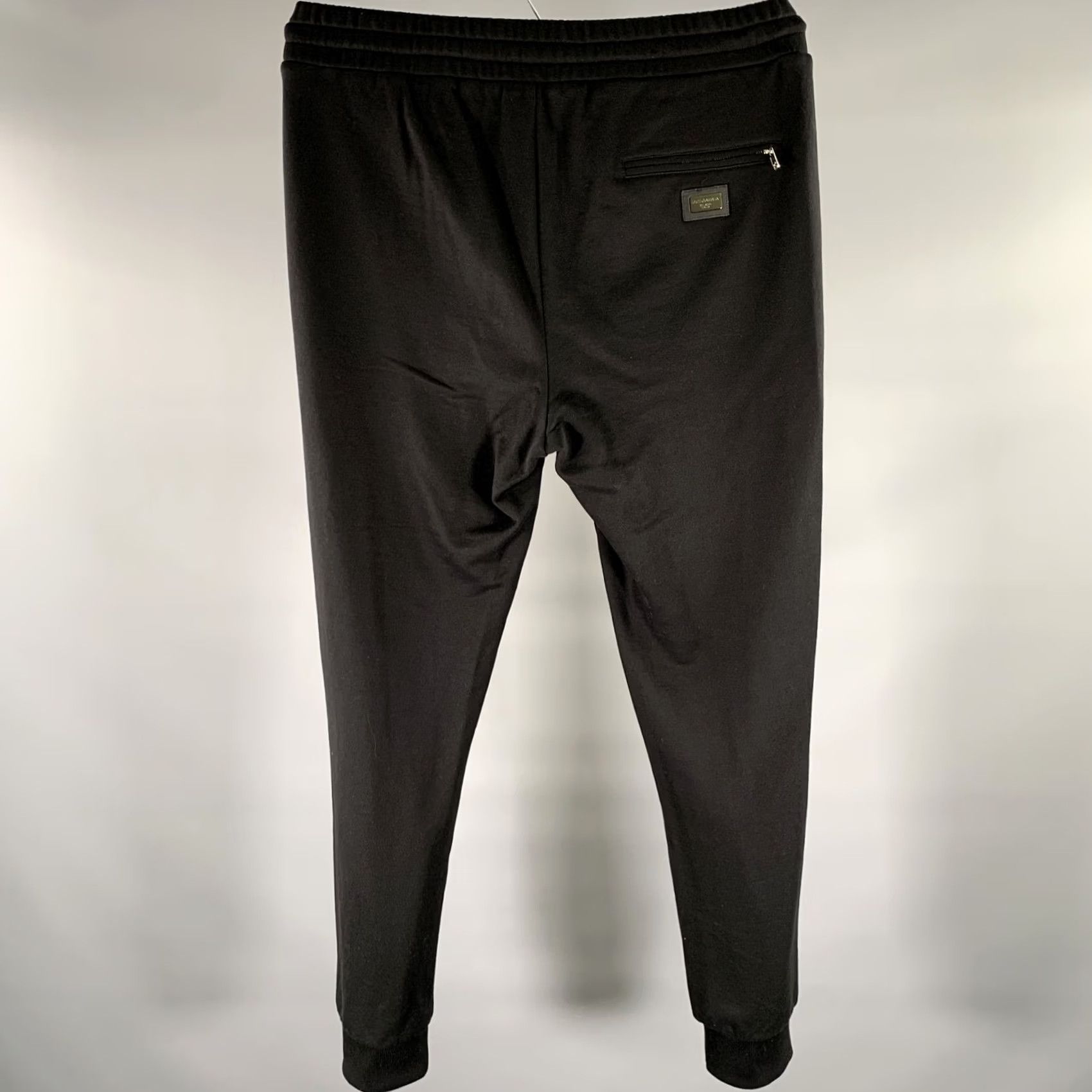 Dolce & Gabbana DOLCE & GABBANA Joggers Casual Pants Cotton Black Size 34 Size US 34 / EU 50 - 3 Thumbnail