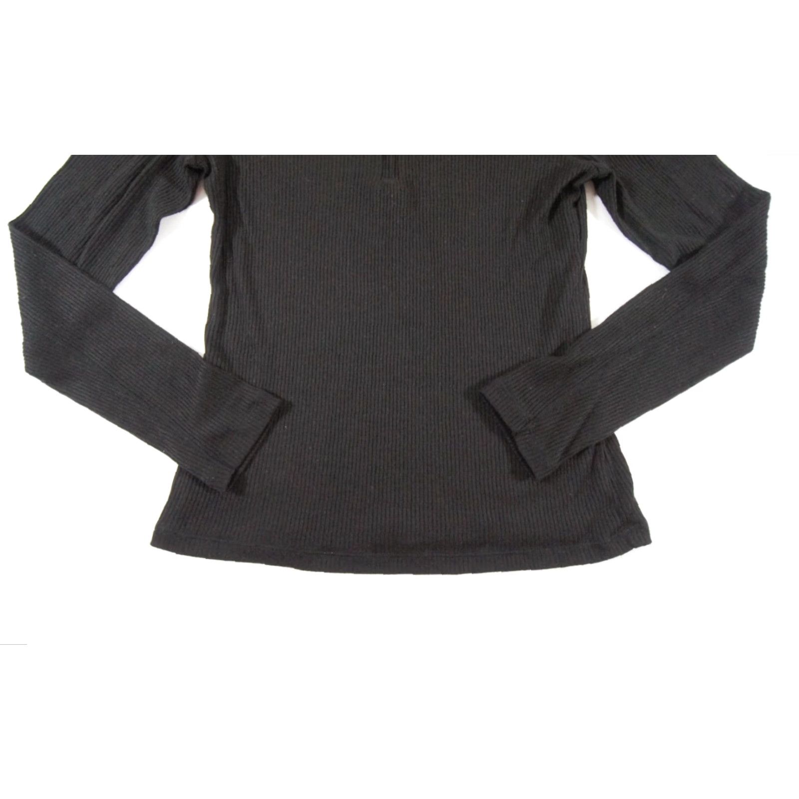 Rag & Bone rag & bone Rag & Bone Sweater Womens Medium Black Half Zip Pullover Ribbed Knit Ladies Size M / US 6-8 / IT 42-44 - 3 Thumbnail