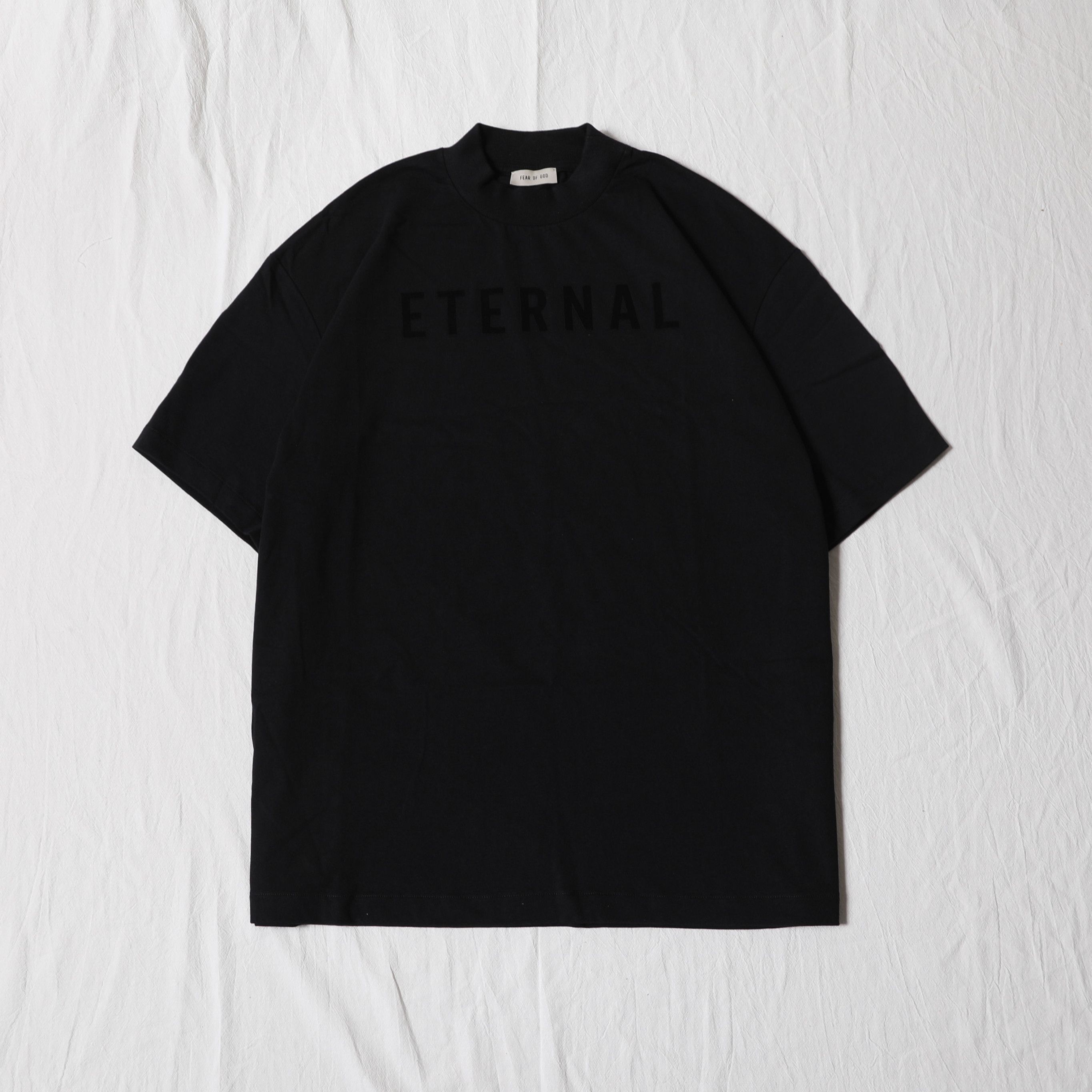Fear of God Fear of God Eternal Collection Logo-Flocked Tee T-Shirt Size US M / EU 48-50 / 2 - 2 Thumbnail