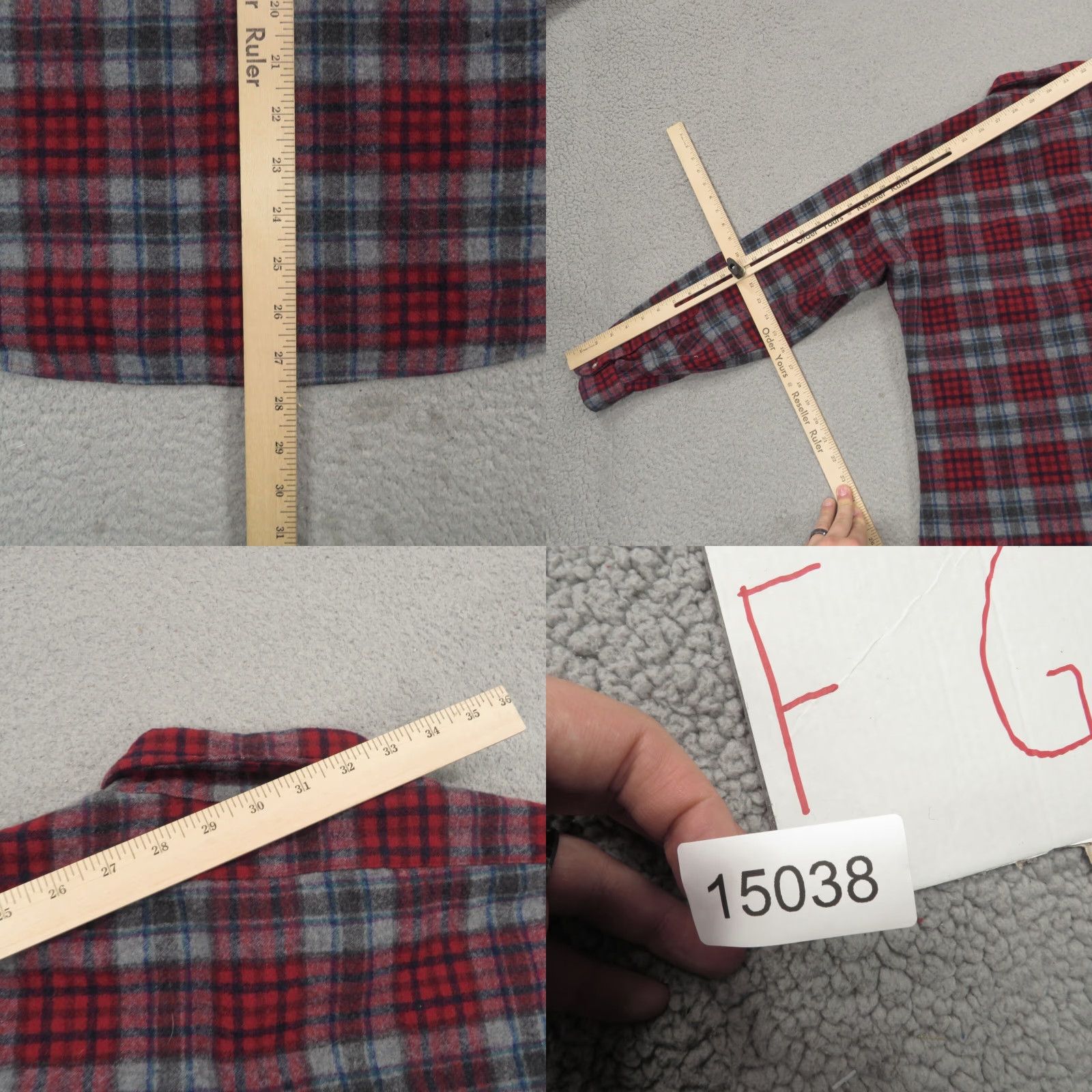 Pendleton VINTAGE Pendleton Shirt Men M Red Grey Shadow Plaid Virgin Wool 80s Made in USA Shirt Mens Vintage Pendleton Wool Shirt Red Grey Plaid 80s USA Size US M / EU 48-50 / 2 - 9 Thumbnail