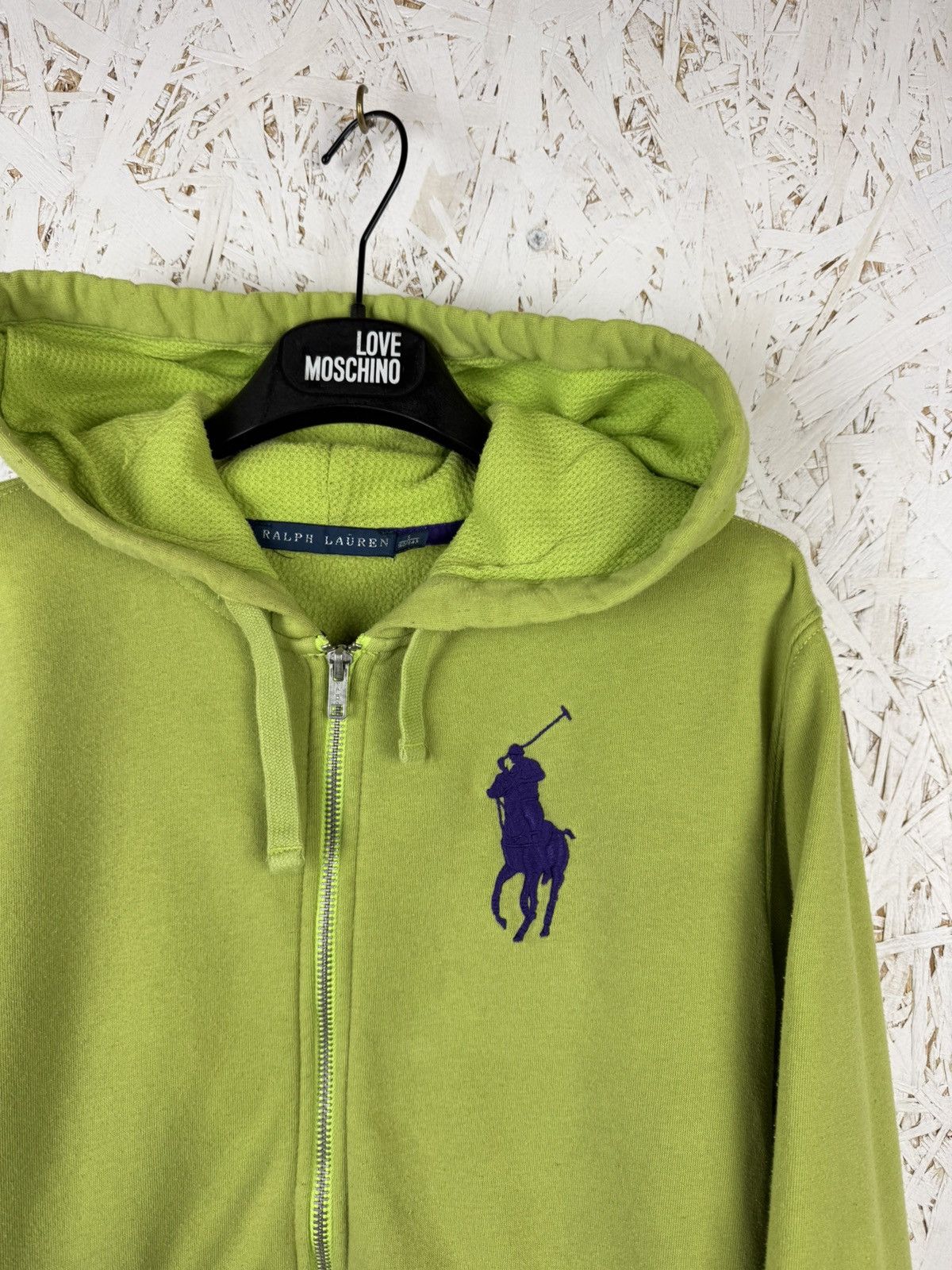 Polo Ralph Lauren Vintage Polo Ralph Lauren Big Pony Zip Hoodie Green S Size S / US 4 / IT 40 - 2 Thumbnail
