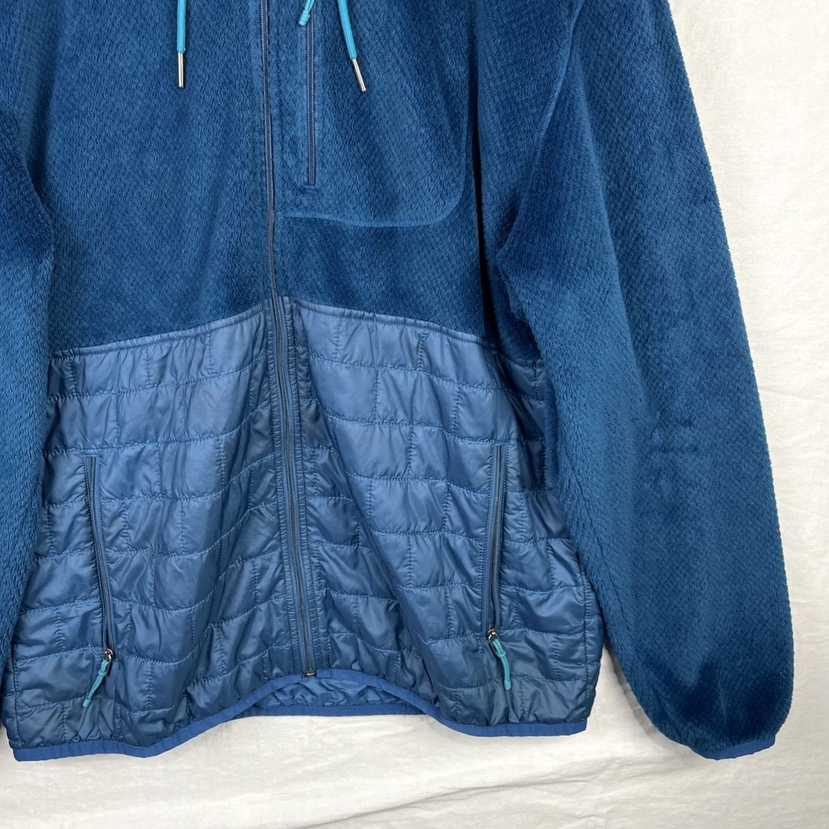 Patagonia Patagonia Jacket Mens XL Blue Re Tool Hybrid Fleece Hoody Zip Up Puffer 26430 Size US XL / EU 56 / 4 - 4 Thumbnail