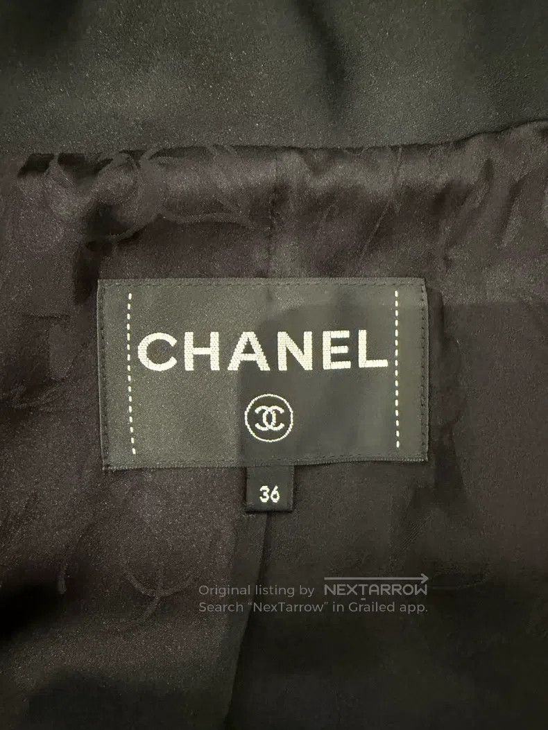 Chanel Chanel 18 Spring and Summer Black Wool Satin Suit Jacket Size XS / US 0-2 / IT 36-38 - 3 Thumbnail