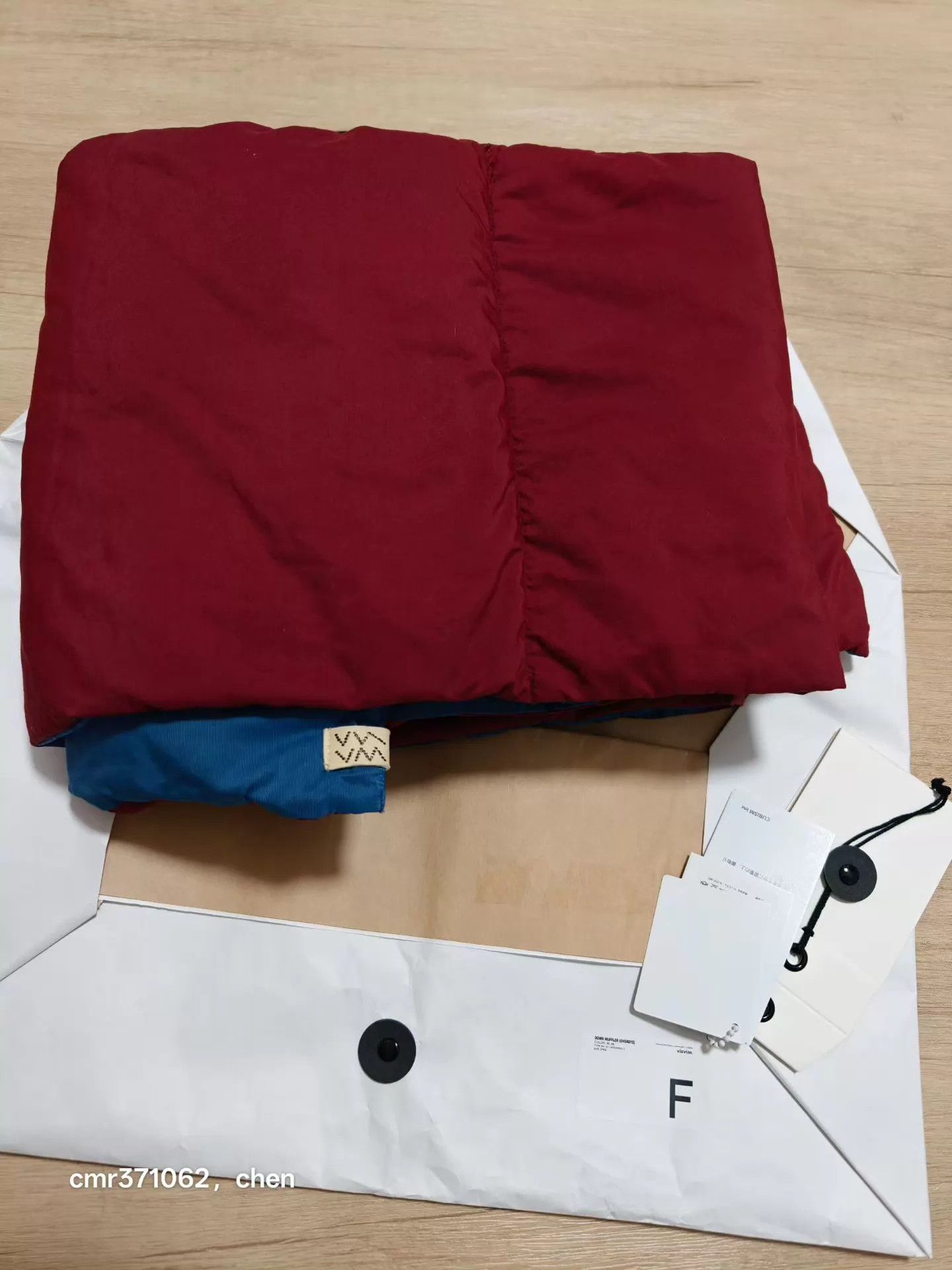 Visvim VISVIM 19AW SPOT DOWN MUFFLER OVERDYE 95 New Blue Size ONE SIZE - 8 Thumbnail