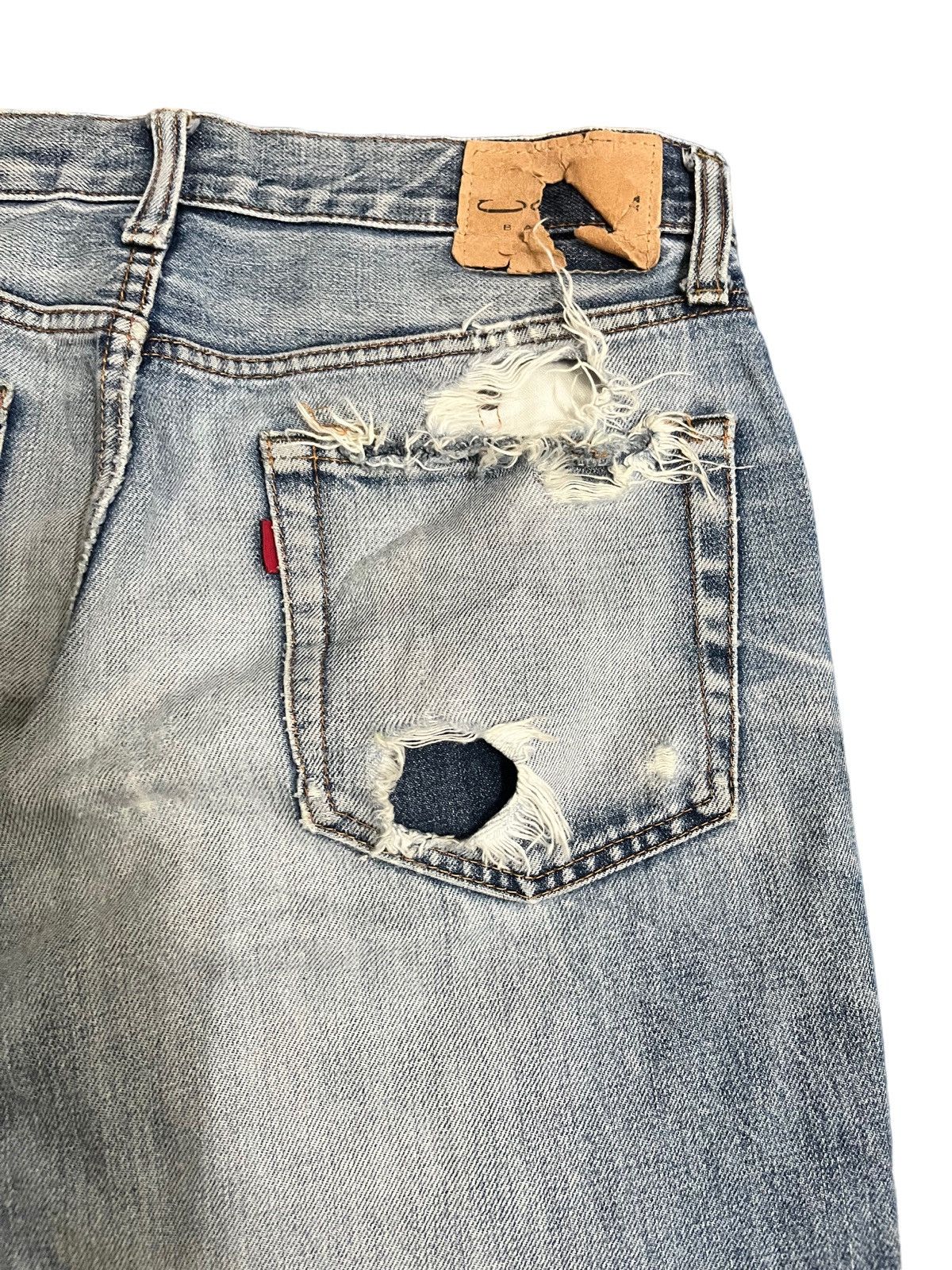 George Cox Japanese Cox Distressed Denim Size US 32 / EU 48 - 10 Thumbnail