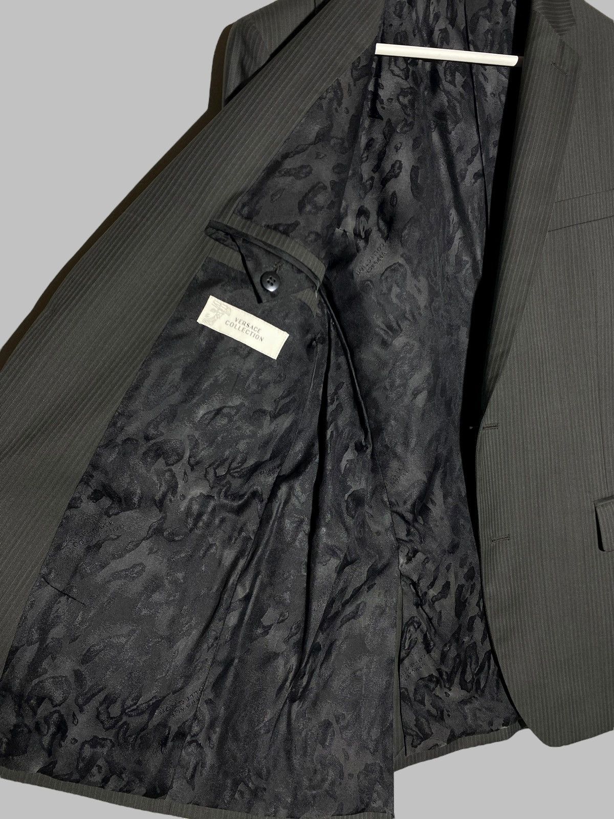 Versace Versace Collection Pinstripe Wool Blend Men’s Premium Suit Size 50R - 11 Thumbnail