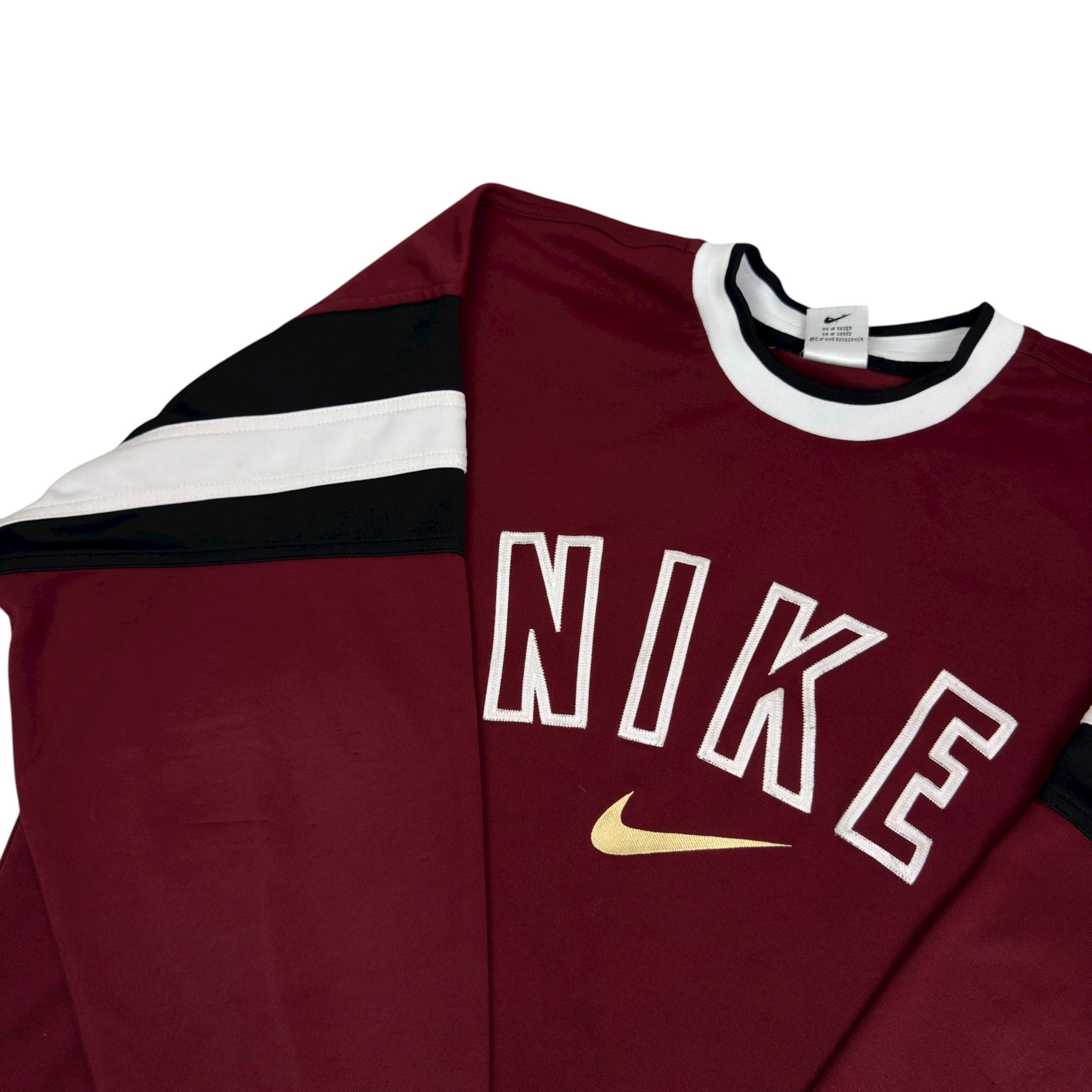 Nike Nike Burgundy Spellout Swoosh Pullover Sweatshirt XL Size US XL / EU 56 / 4 - 3 Thumbnail
