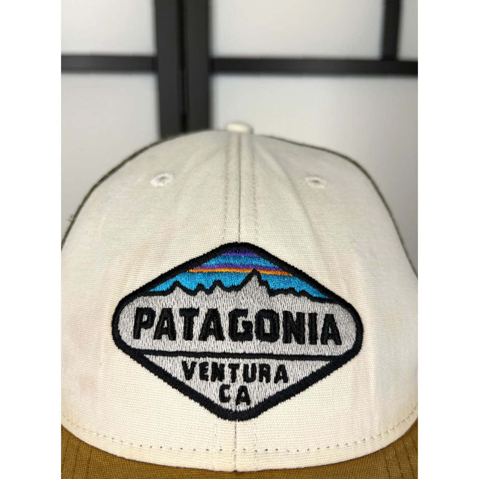 Patagonia Patagonia Trucker Hat Snap Back Adult One Size Beige Ventura CA Size ONE SIZE - 2 Thumbnail