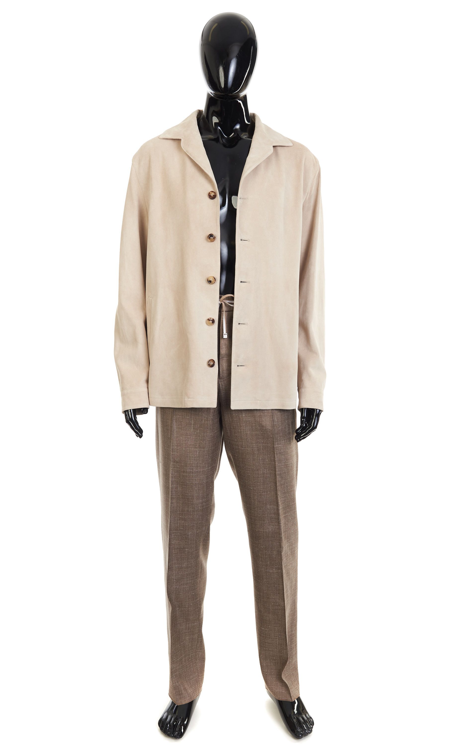 Other Brett Johnson Sand Brown Suede Overshirt Jacket Size US S / EU 44-46 / 1 - 2 Thumbnail